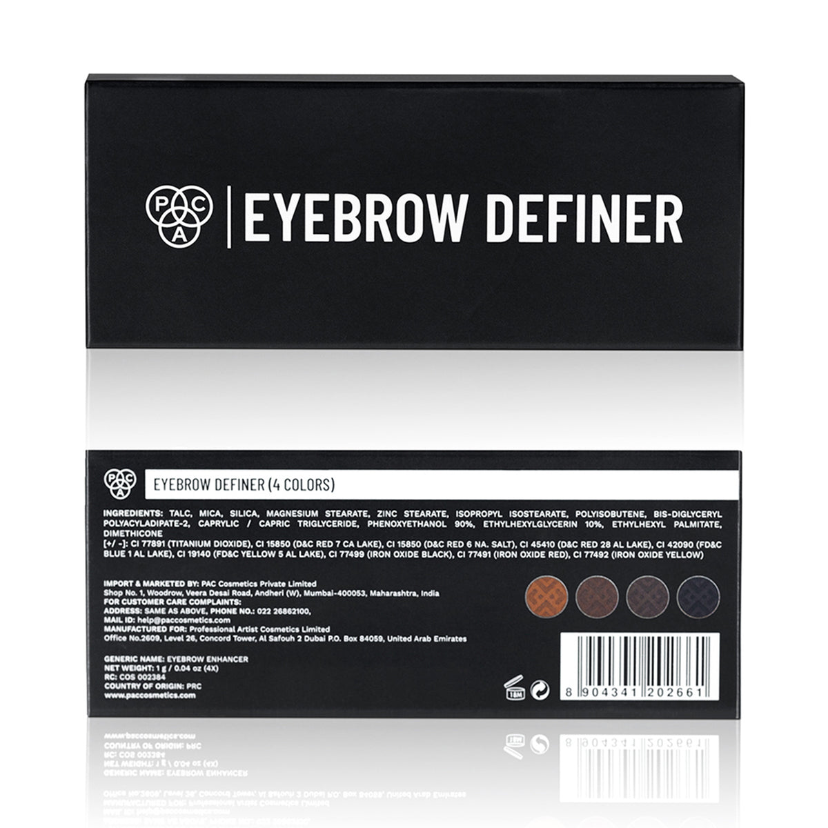 PAC Cosmetics Eyebrow Definer (4 Colors) (1 gm)