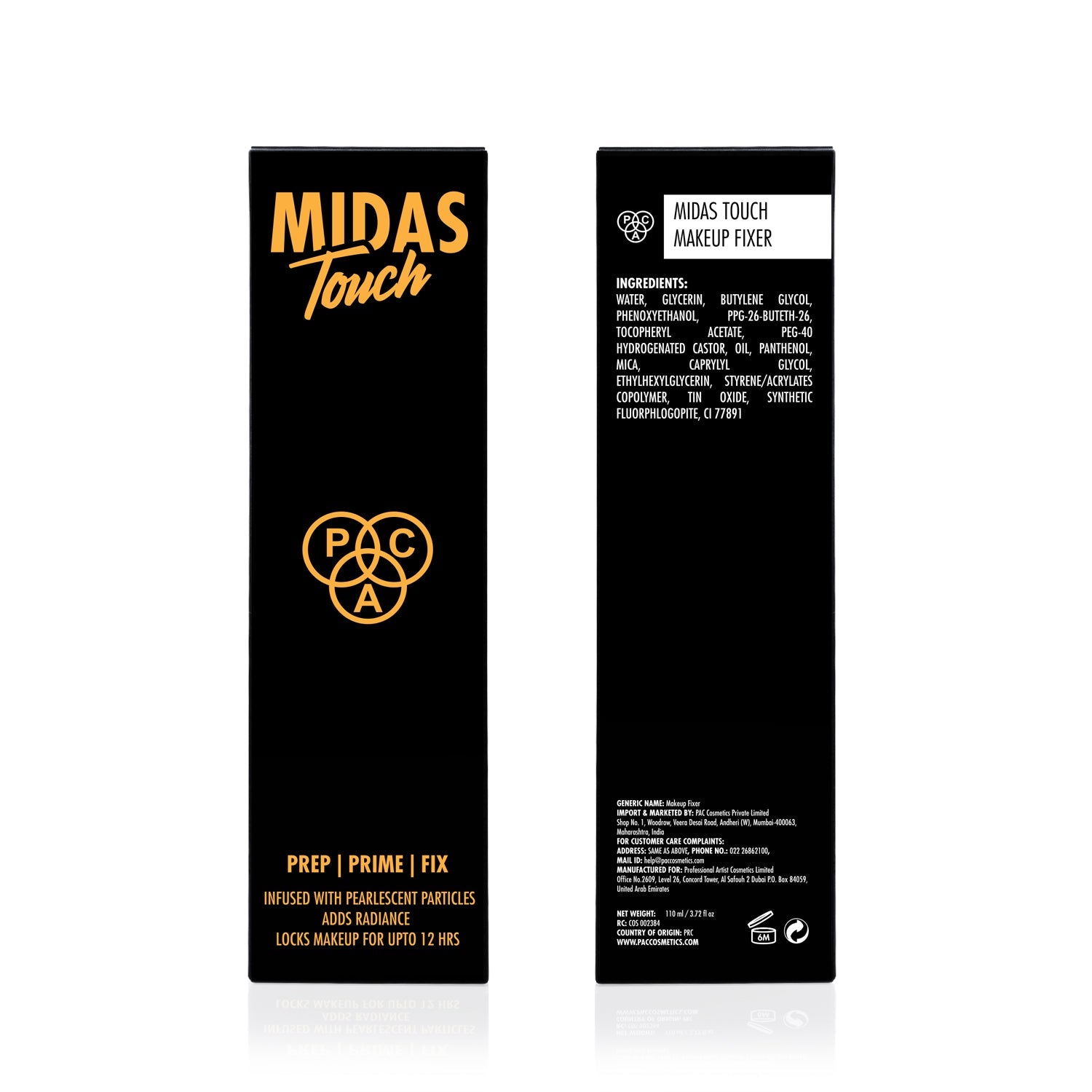 PAC Cosmetics Midas Touch Makeup Fixer (110 ml)