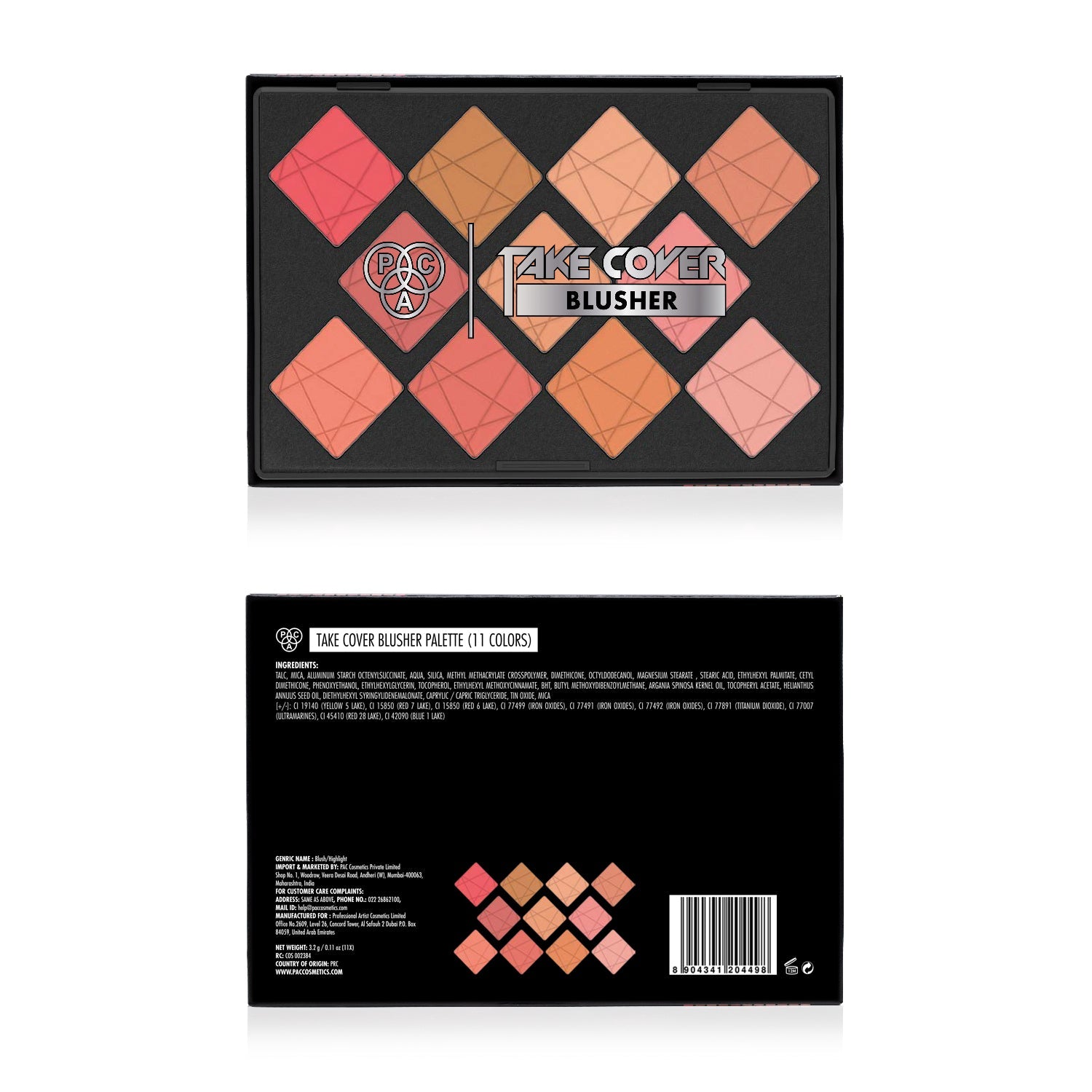 PAC Cosmetics Take Cover Blusher X11 (3.2 gm)