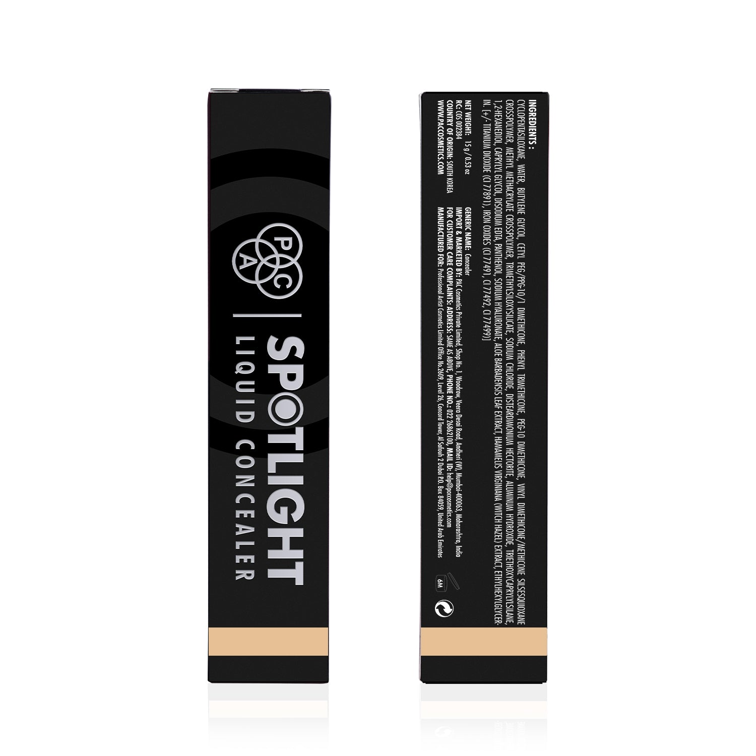 PAC Cosmetics Spotlight Liquid Concealer (15 gm) #Color_02 (Skin)