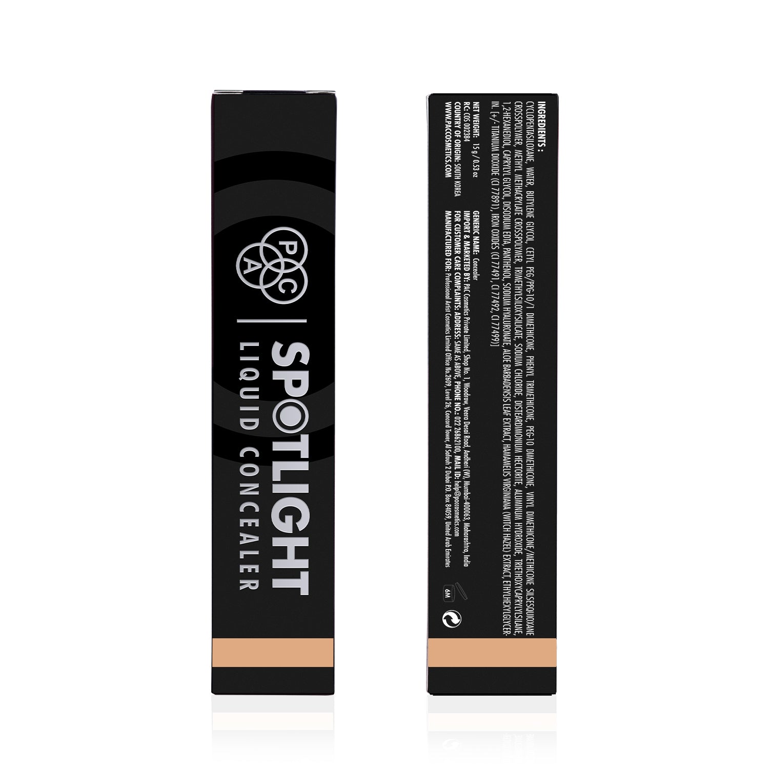 PAC Cosmetics Spotlight Liquid Concealer (15 gm) #Color_06 (Beige)