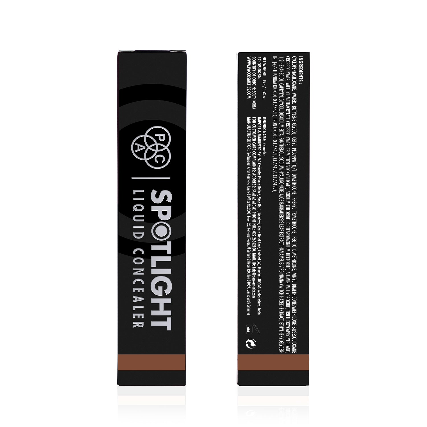 PAC Cosmetics Spotlight Liquid Concealer (15 gm) #Color_14 (Hot Chocolate)