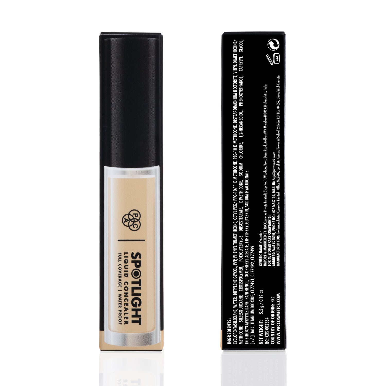 PAC Cosmetics Spotlight Liquid Concealer (5.5 gm) #Color_Caramel Crumbs