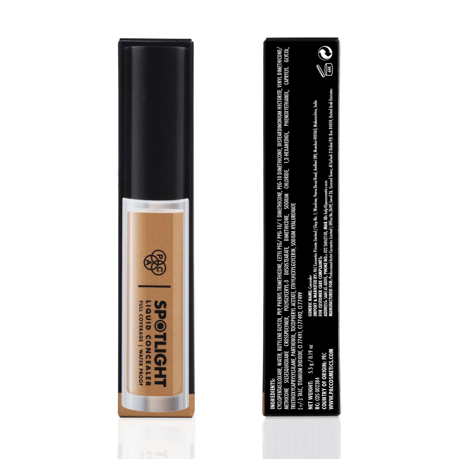 PAC Cosmetics Spotlight Liquid Concealer (5.5 gm) #Color_Maple Almond