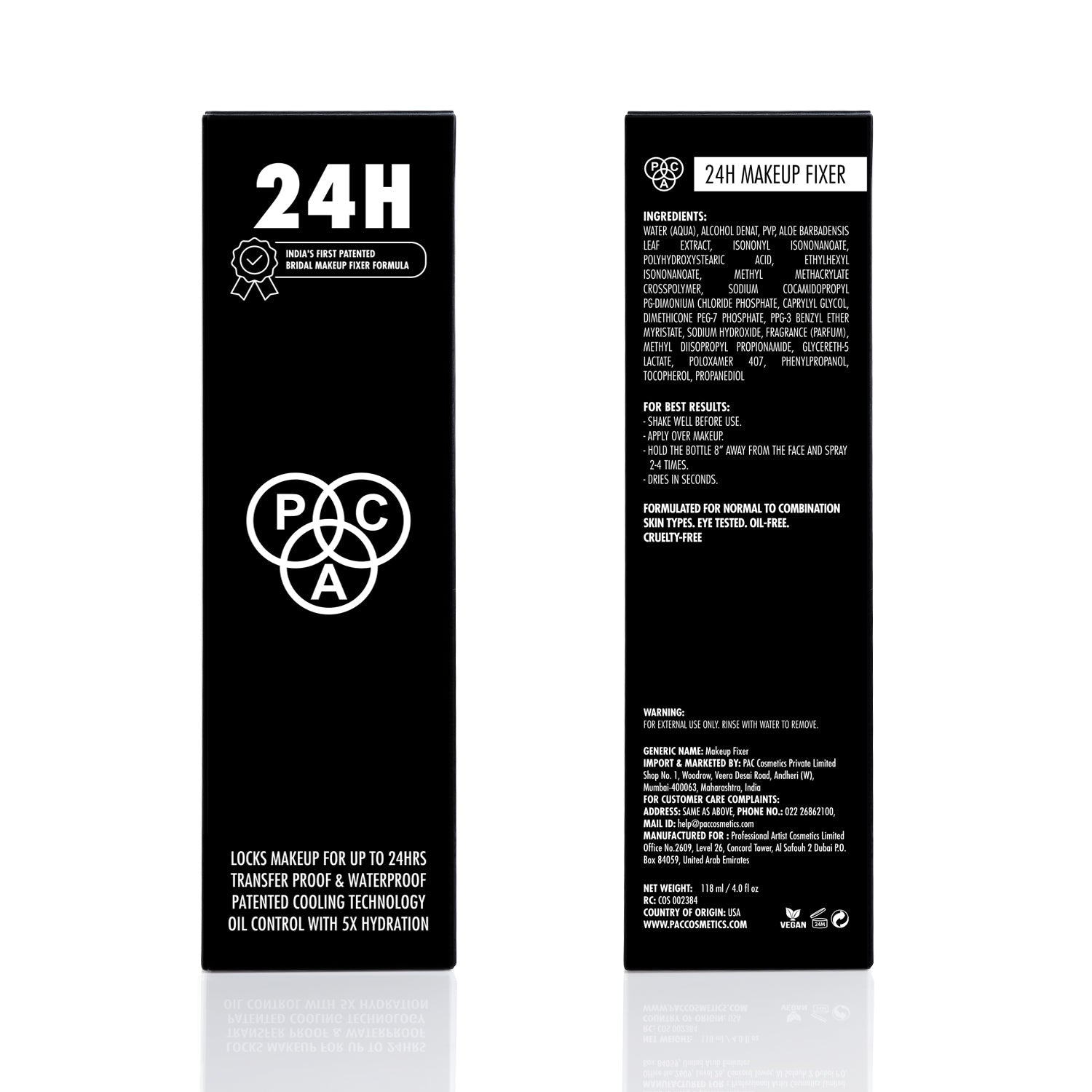 PAC Cosmetics 24H Makeup Fixer (118 ml)