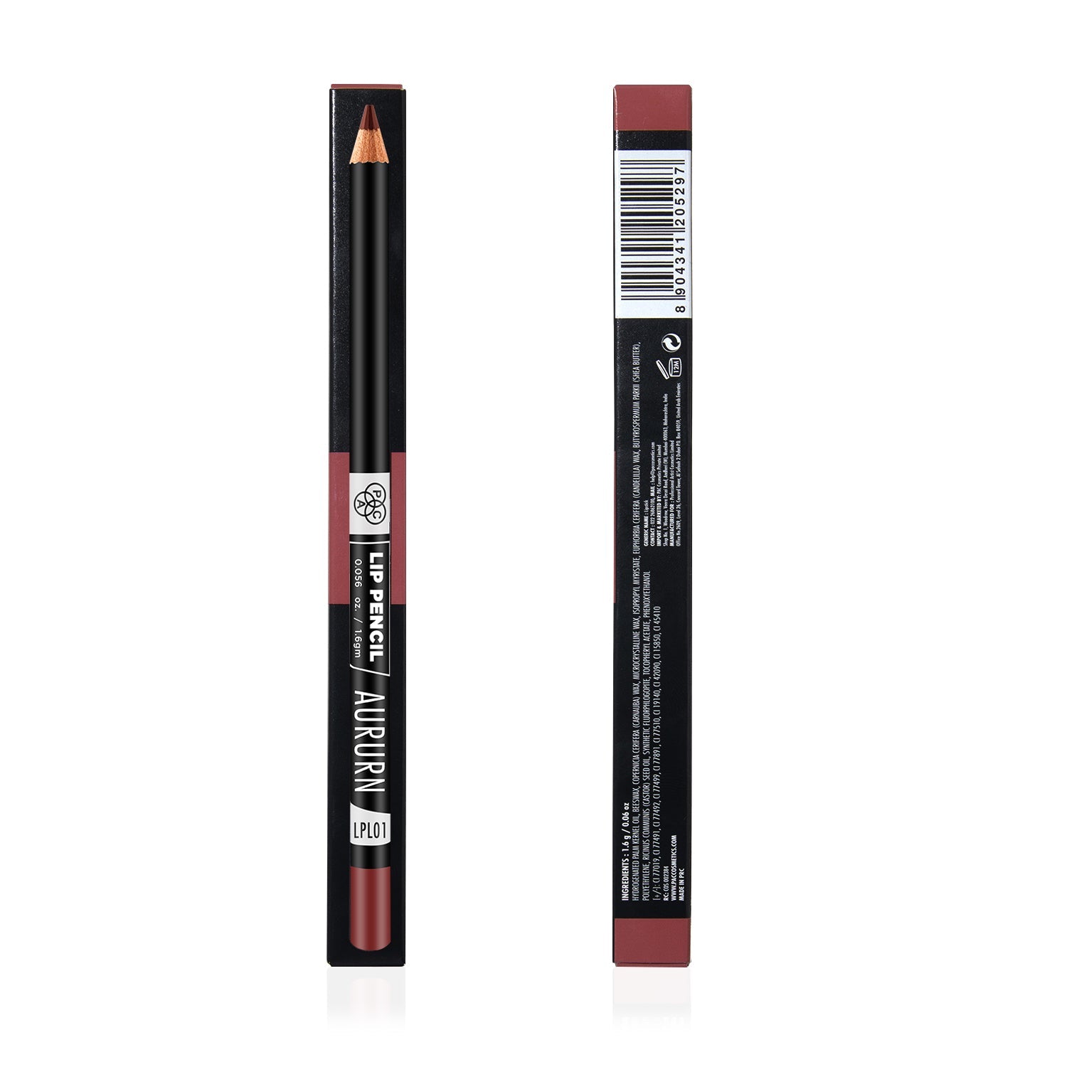 PAC Cosmetics Lip Pencil (1.6 gm) #Color_Auburn