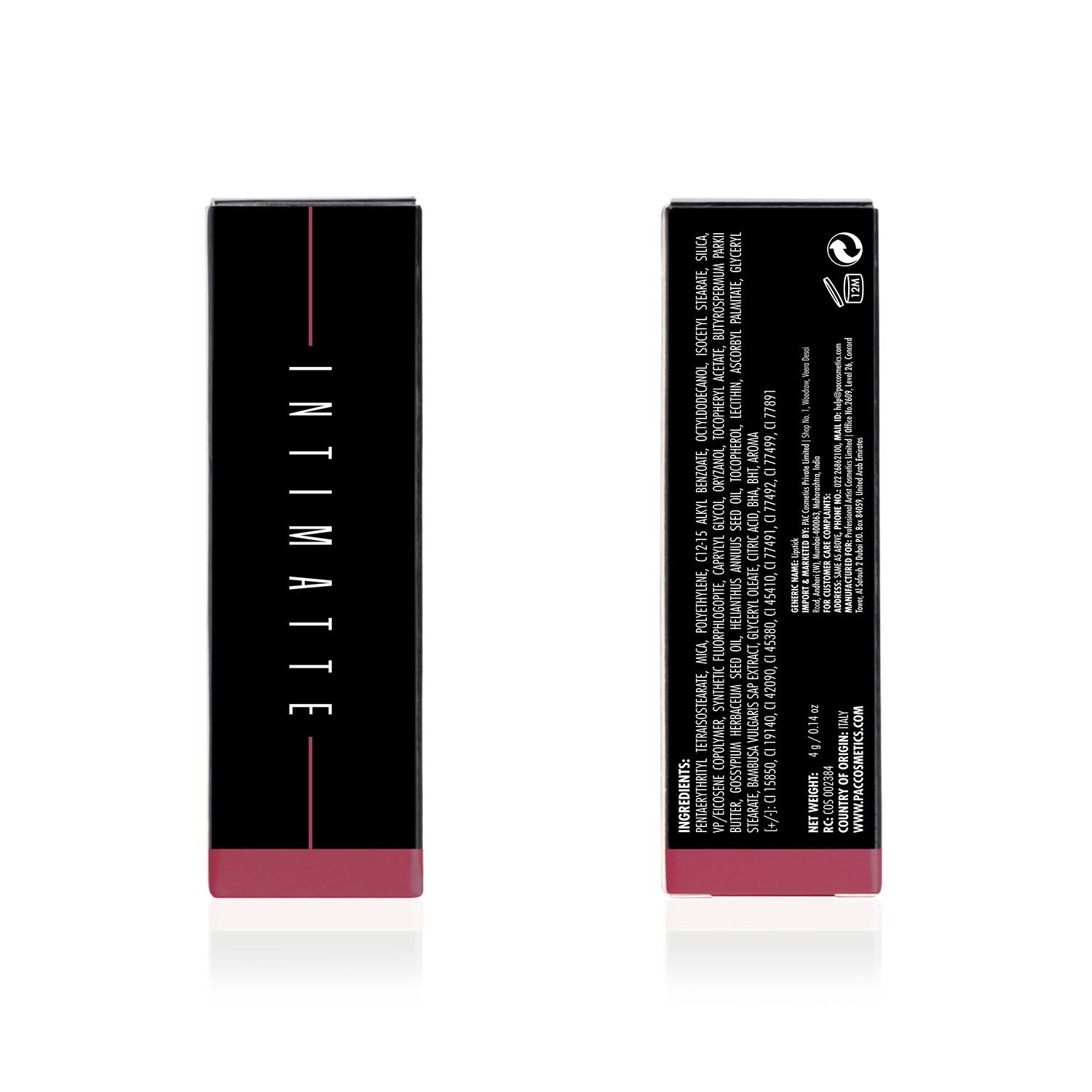 PAC Cosmetics Intimatte Lipstick (4g) #Color_Skip A Beat