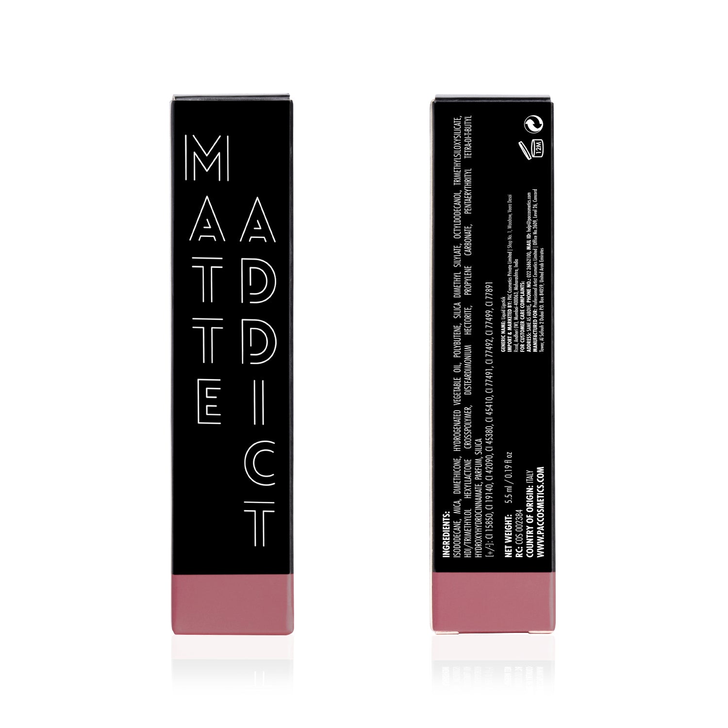 PAC Cosmetics Matte Addict #Size_5.5 ml+#Color_Bold Babe