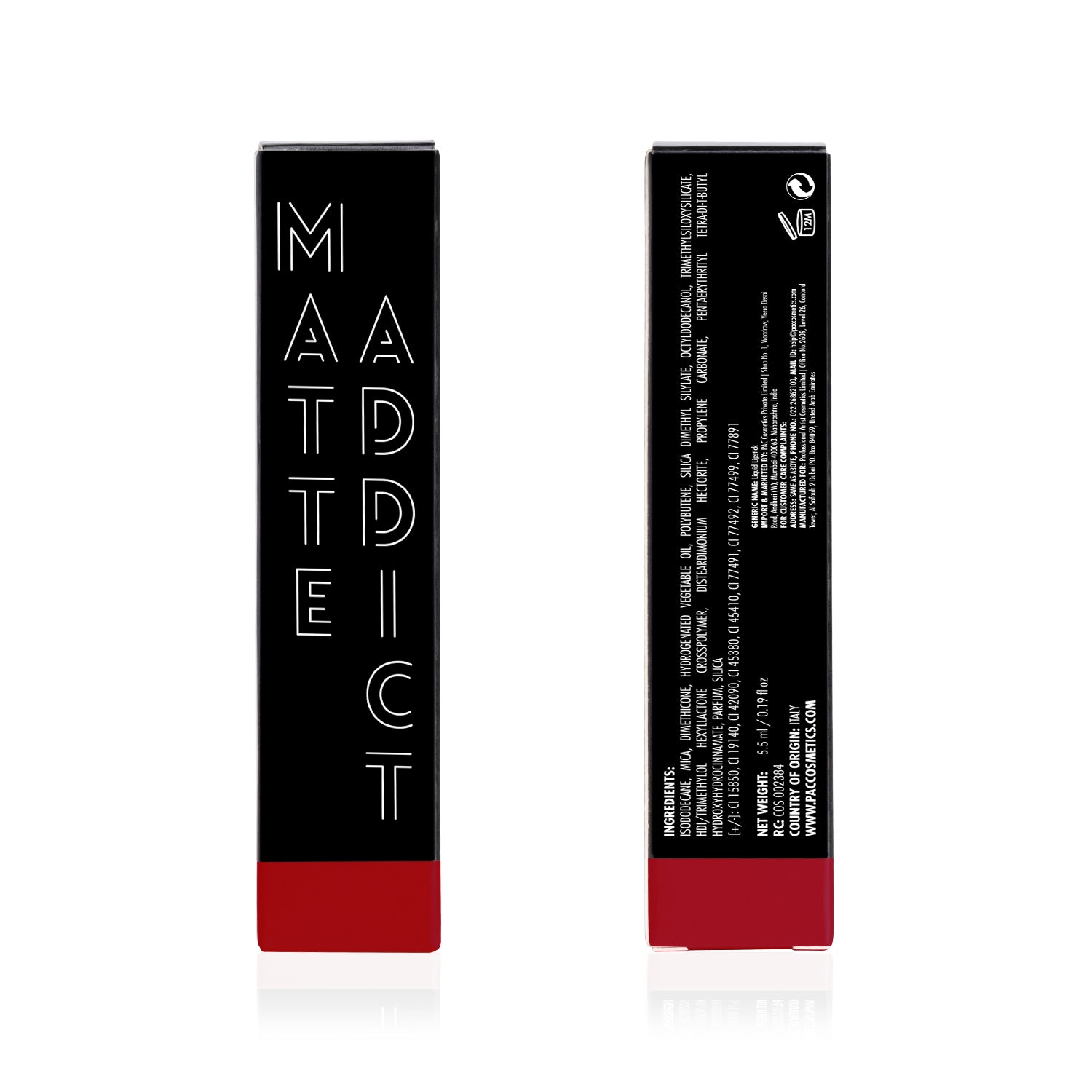 PAC Cosmetics Matte Addict #Size_5.5 ml+#Color_Kiss Me Baby