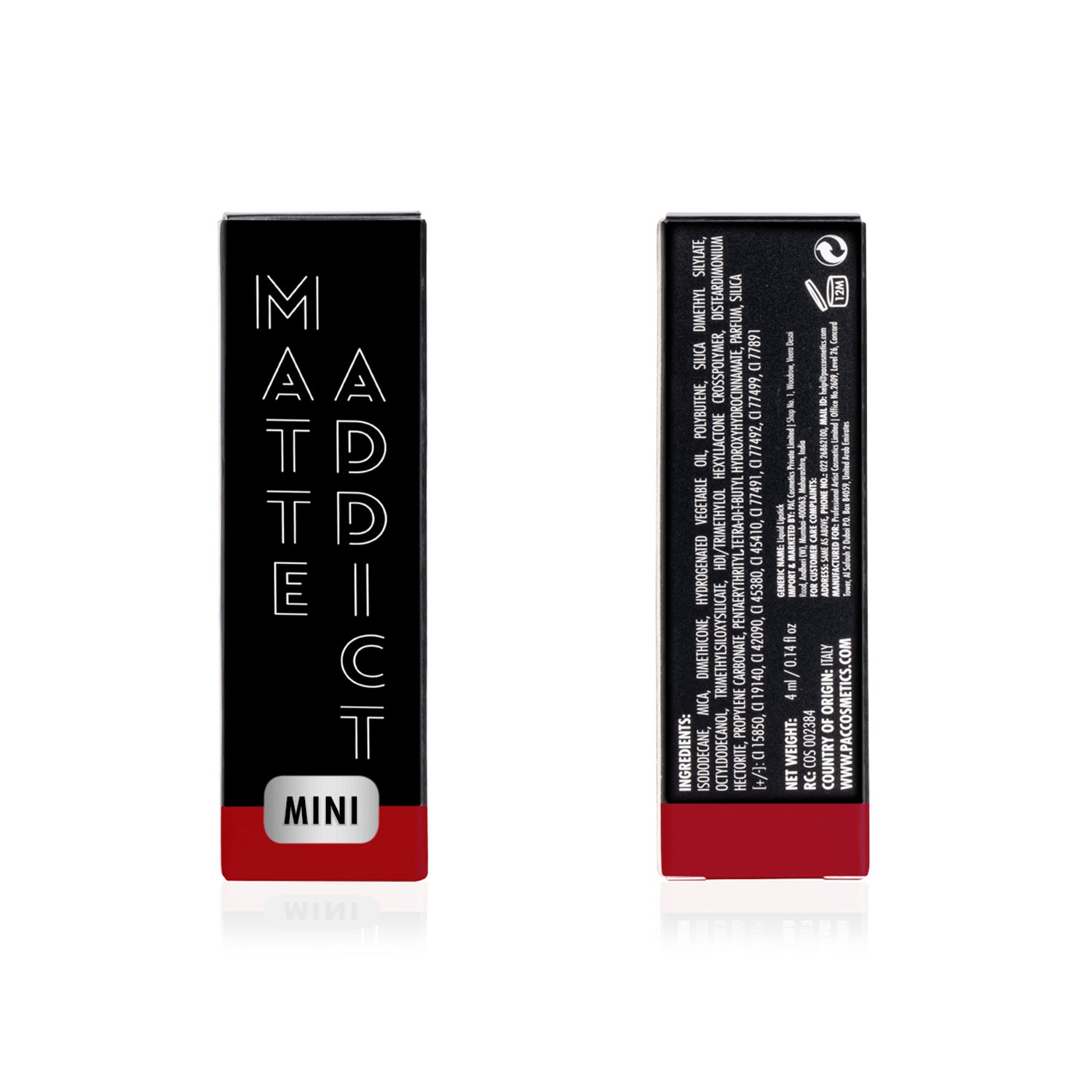 PAC Cosmetics Matte Addict #Size_4 ml+#Color_Kiss Me Baby