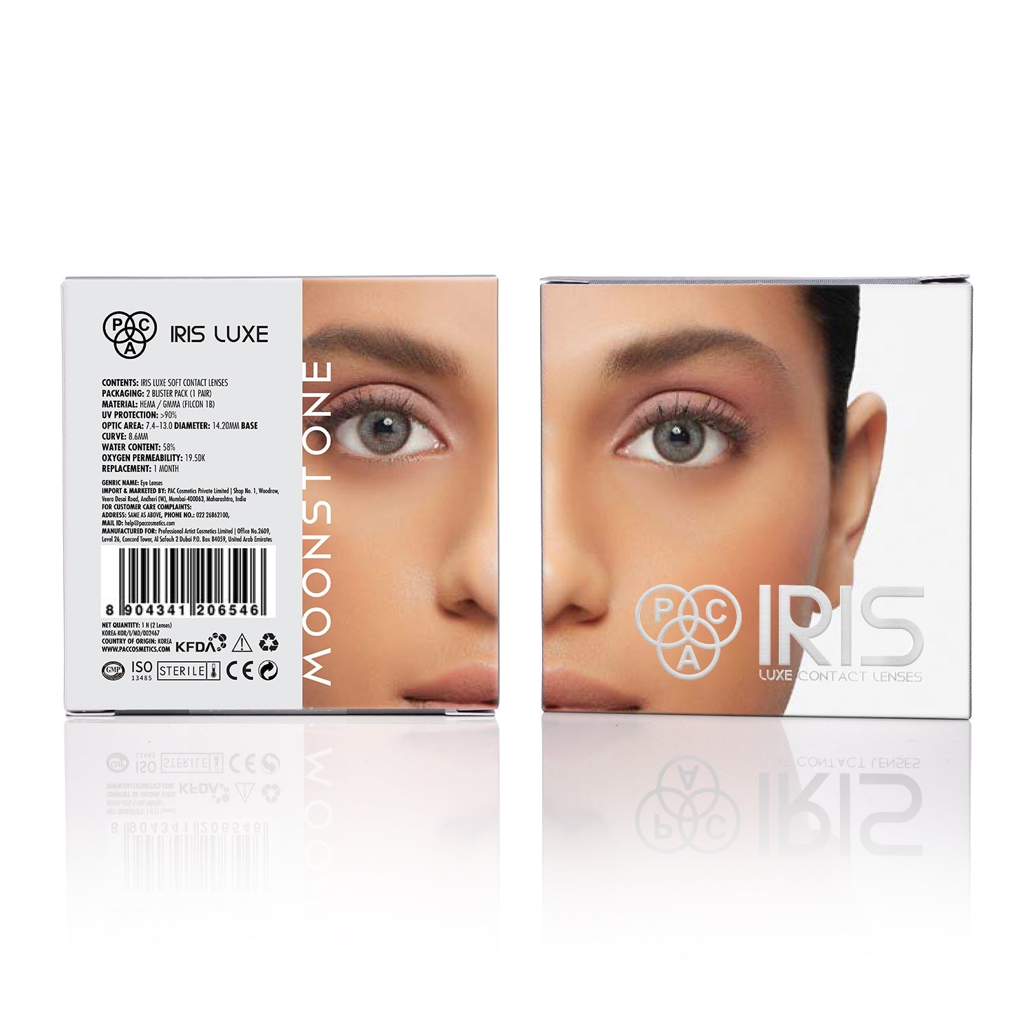 PAC Cosmetics IRIS LUXE One Month Lenses (1 Pair) #Color_Moonstone