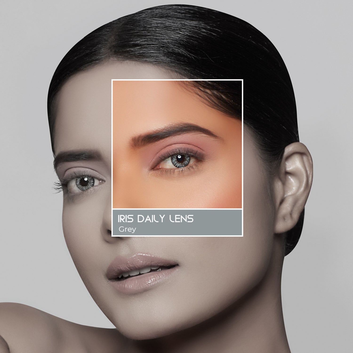 PAC Cosmetics IRIS Premium Contact Lenses (1 Pairs) #Color_Grey