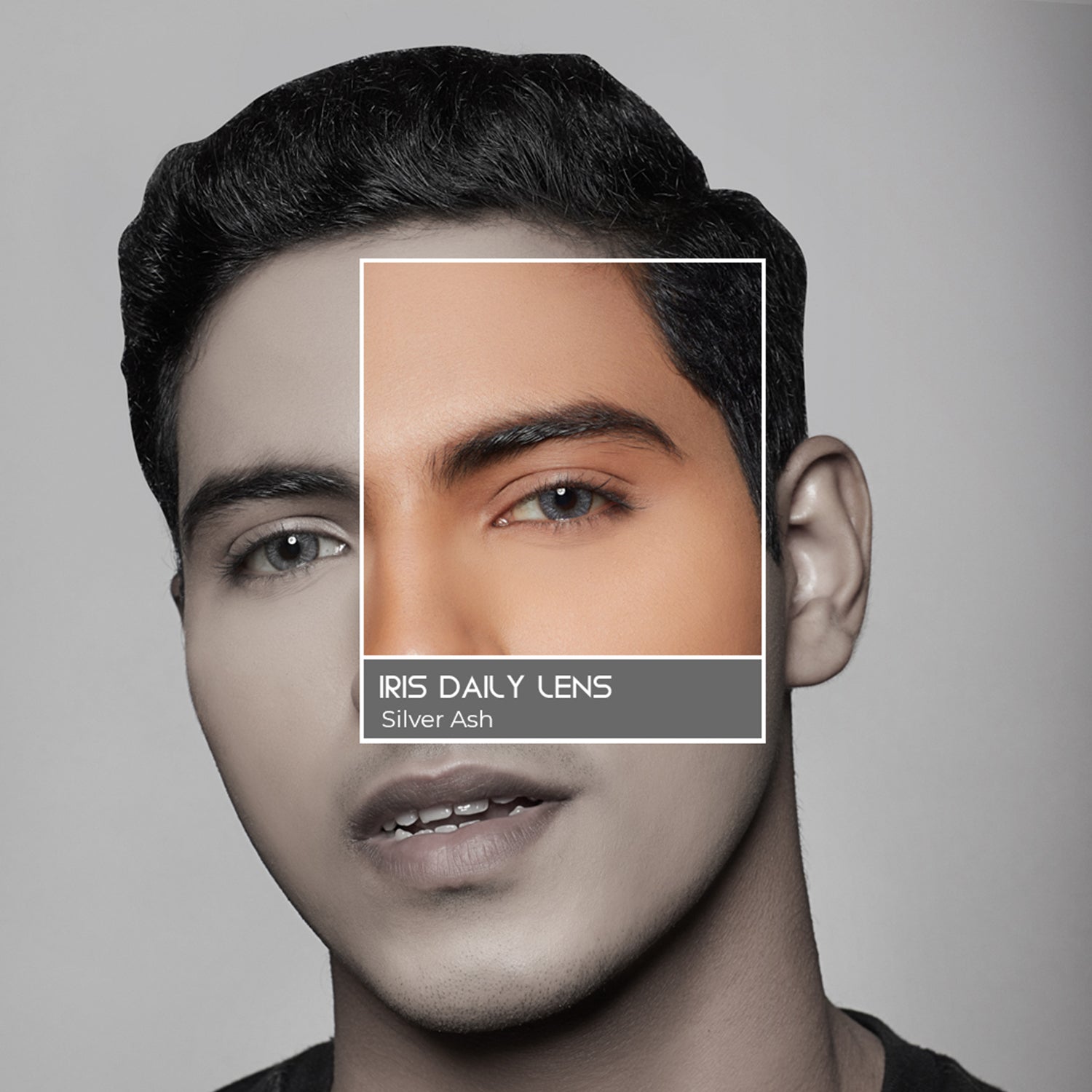 PAC Cosmetics IRIS Premium Contact Lenses (1 Pairs) #Color_Silver Ash