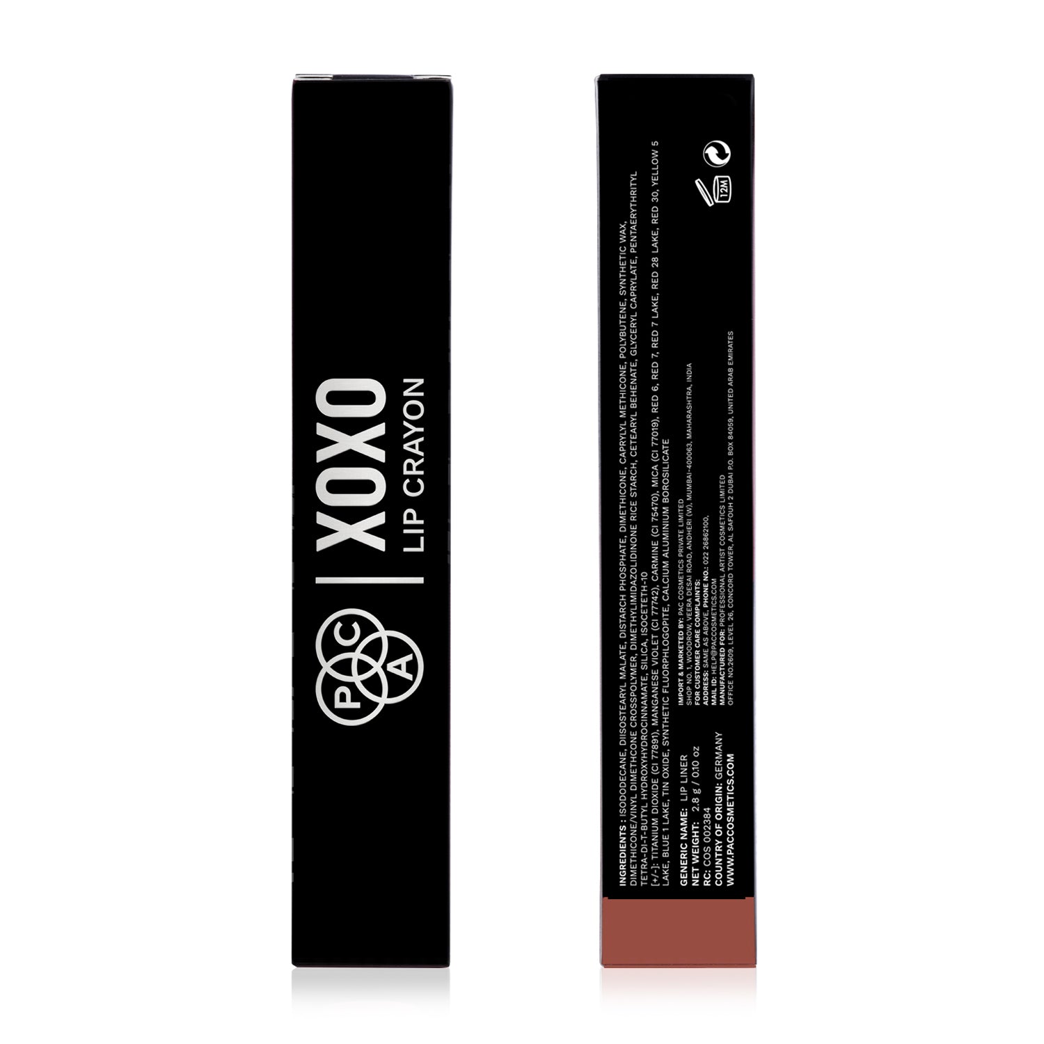 PAC Cosmetics XOXO Lip Crayon #Color_Bare Necessities