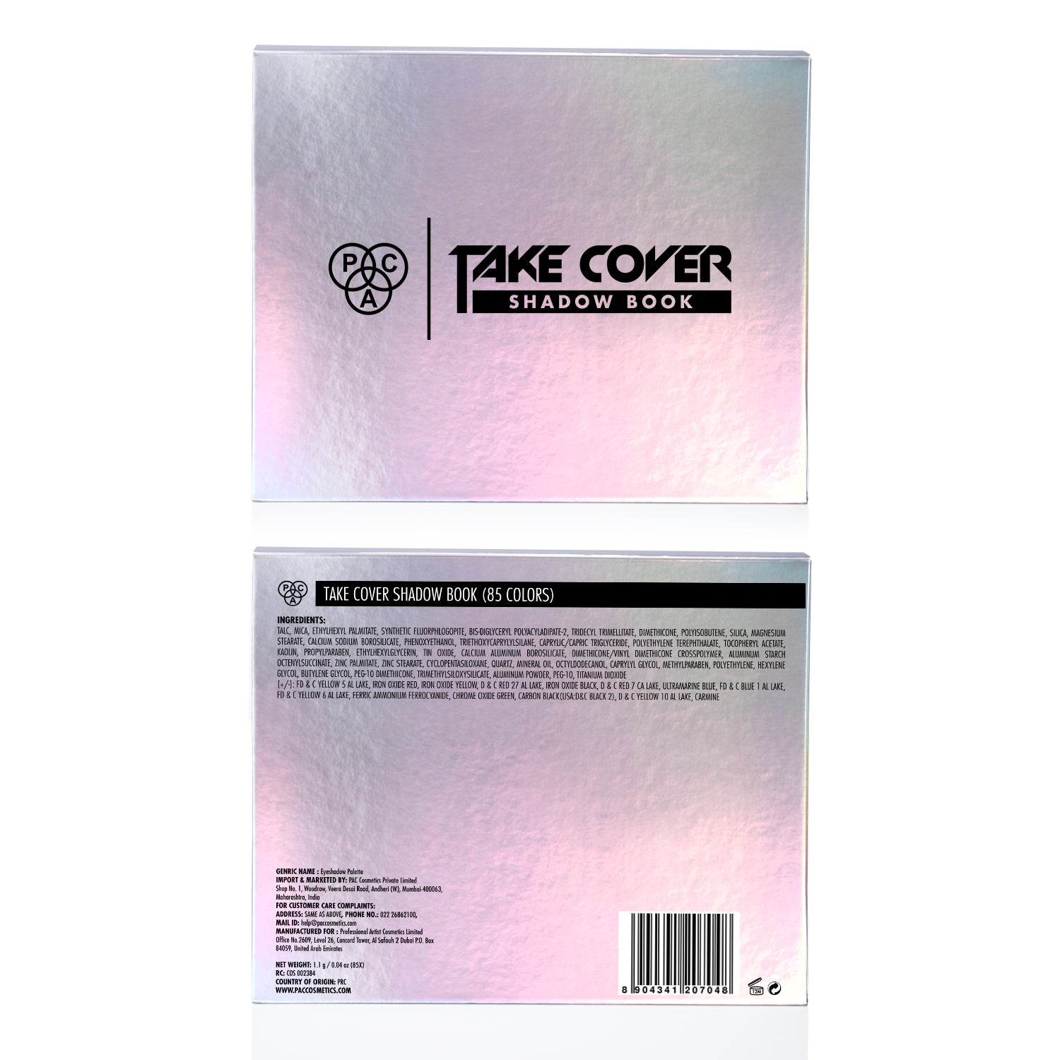 PAC Cosmetics Take Cover Shadow Book X85 (1.1 gm)