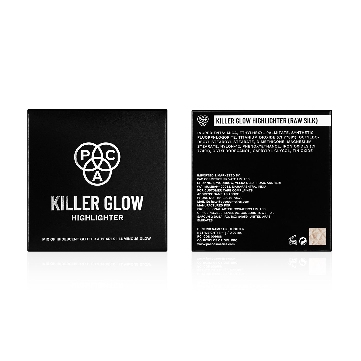 PAC Cosmetics Killer Glow (8.11 gm) #Color_Raw Silk
