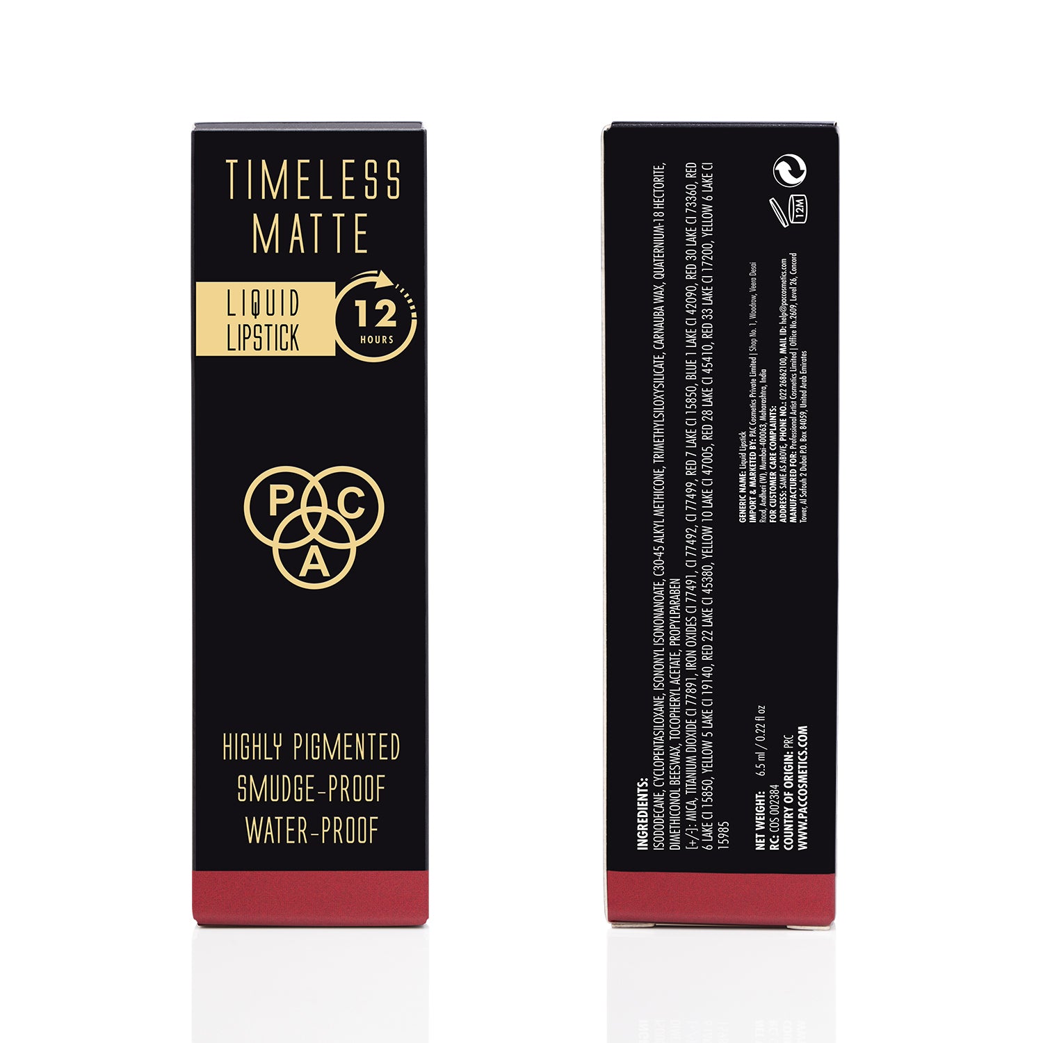 PAC Cosmetics Timeless Matte #Size_6.5 ml+#Color_Hottila