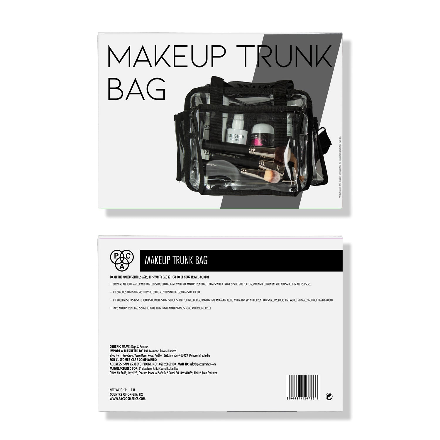 PAC Cosmetics Makeup Trunk Bag