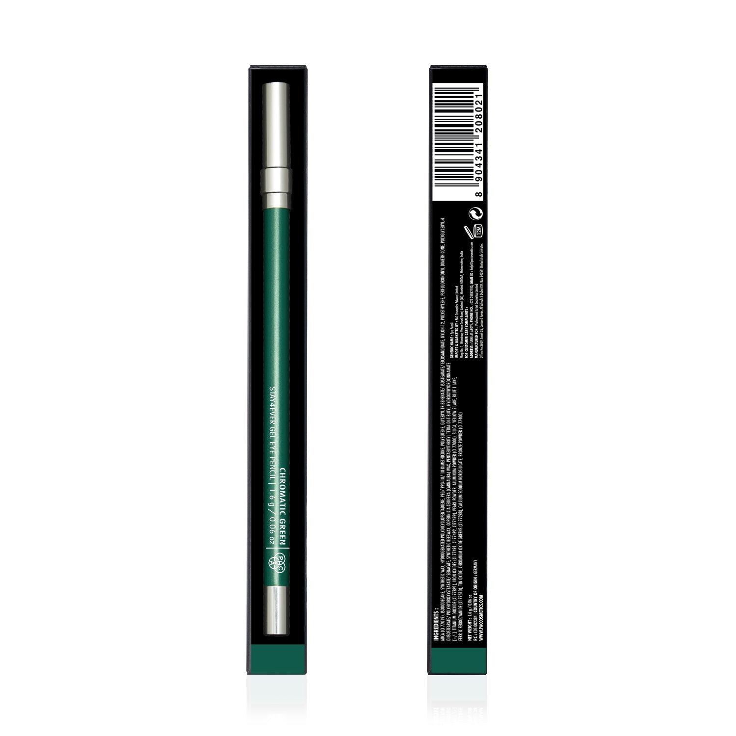 PAC Cosmetics Stay4Ever Gel Eye Pencil (1.6 gm) #Color_Chromatic Green
