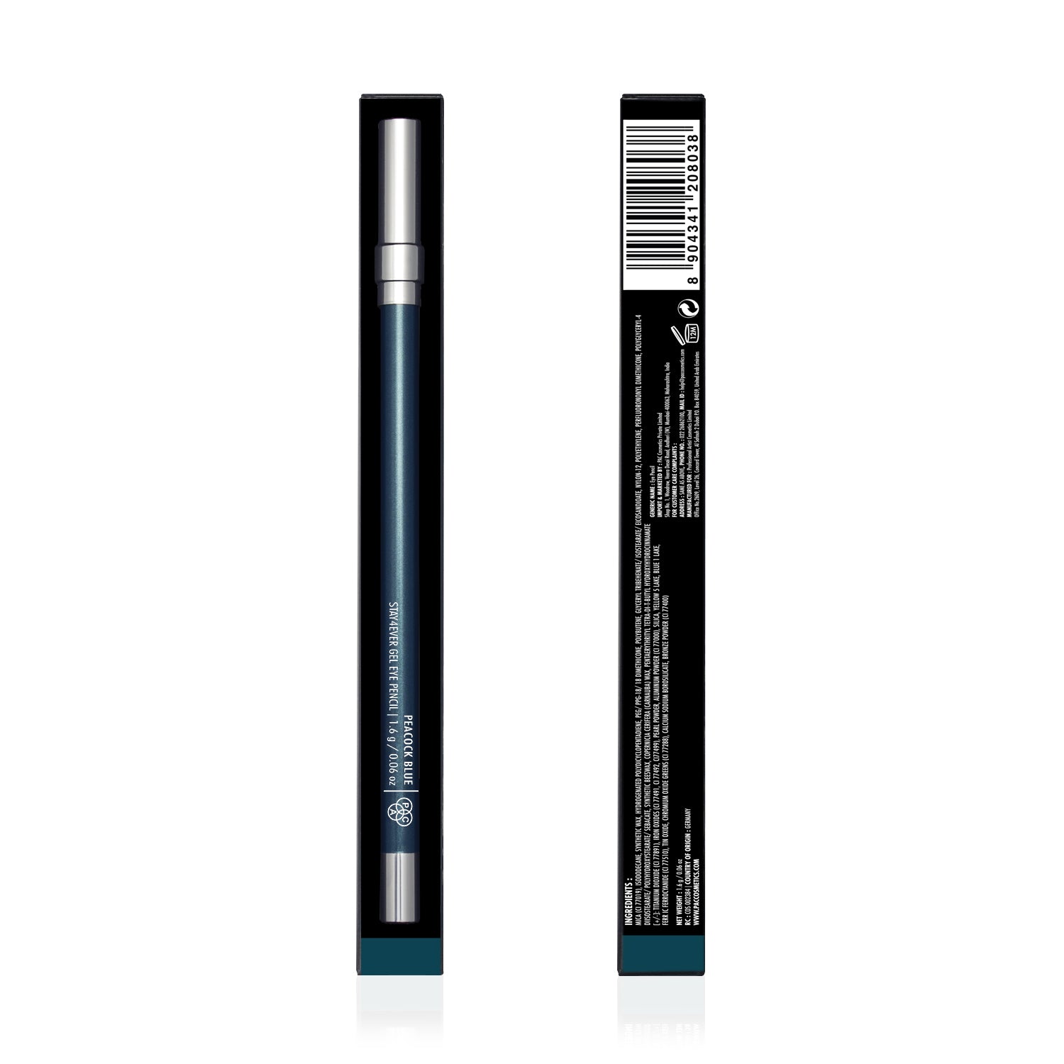 PAC Cosmetics Stay4Ever Gel Eye Pencil (1.6 gm) #Color_Peacock Blue