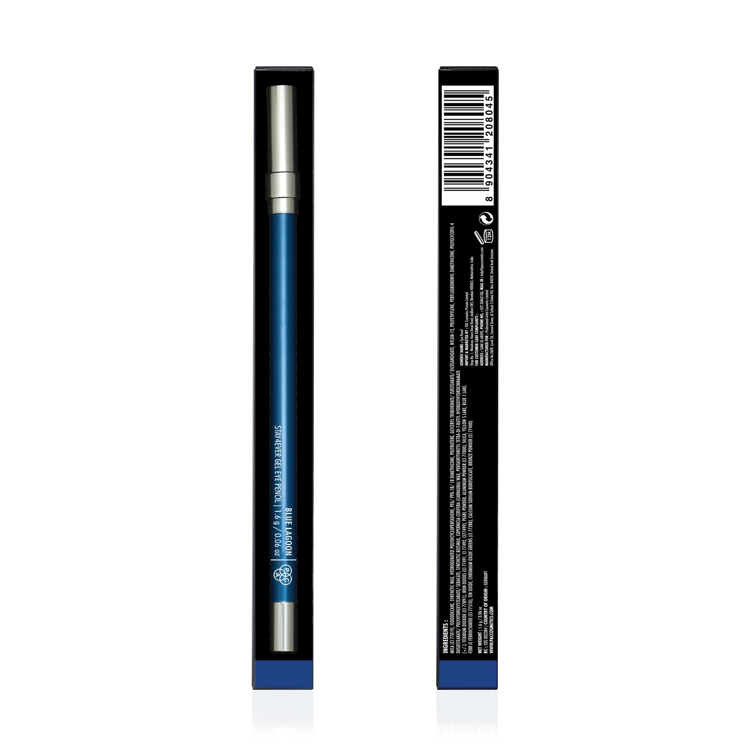 PAC Cosmetics Stay4Ever Gel Eye Pencil (1.6 gm) #Color_Blue Lagoon