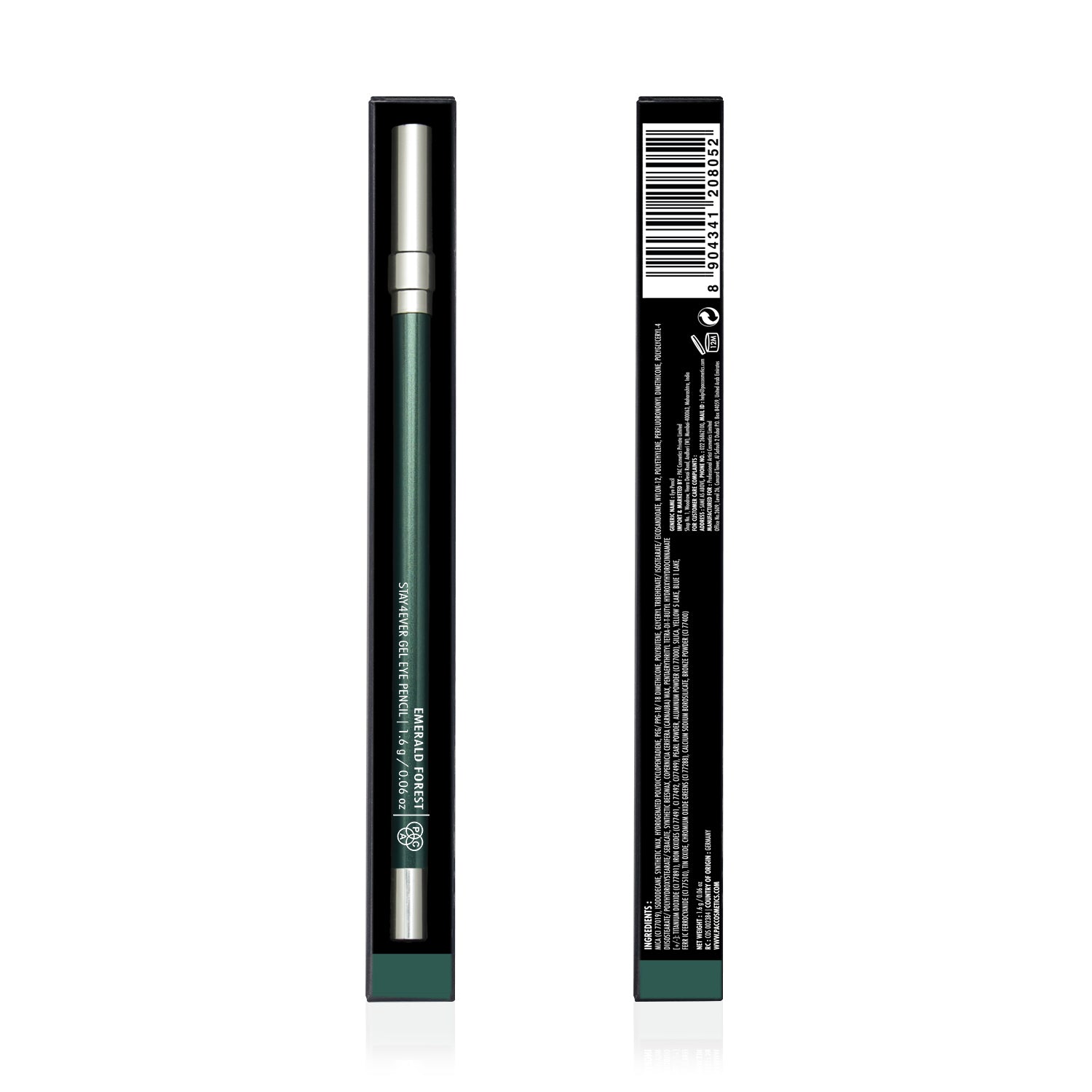 PAC Cosmetics Stay4Ever Gel Eye Pencil (1.6 gm) #Color_Emerald Forest