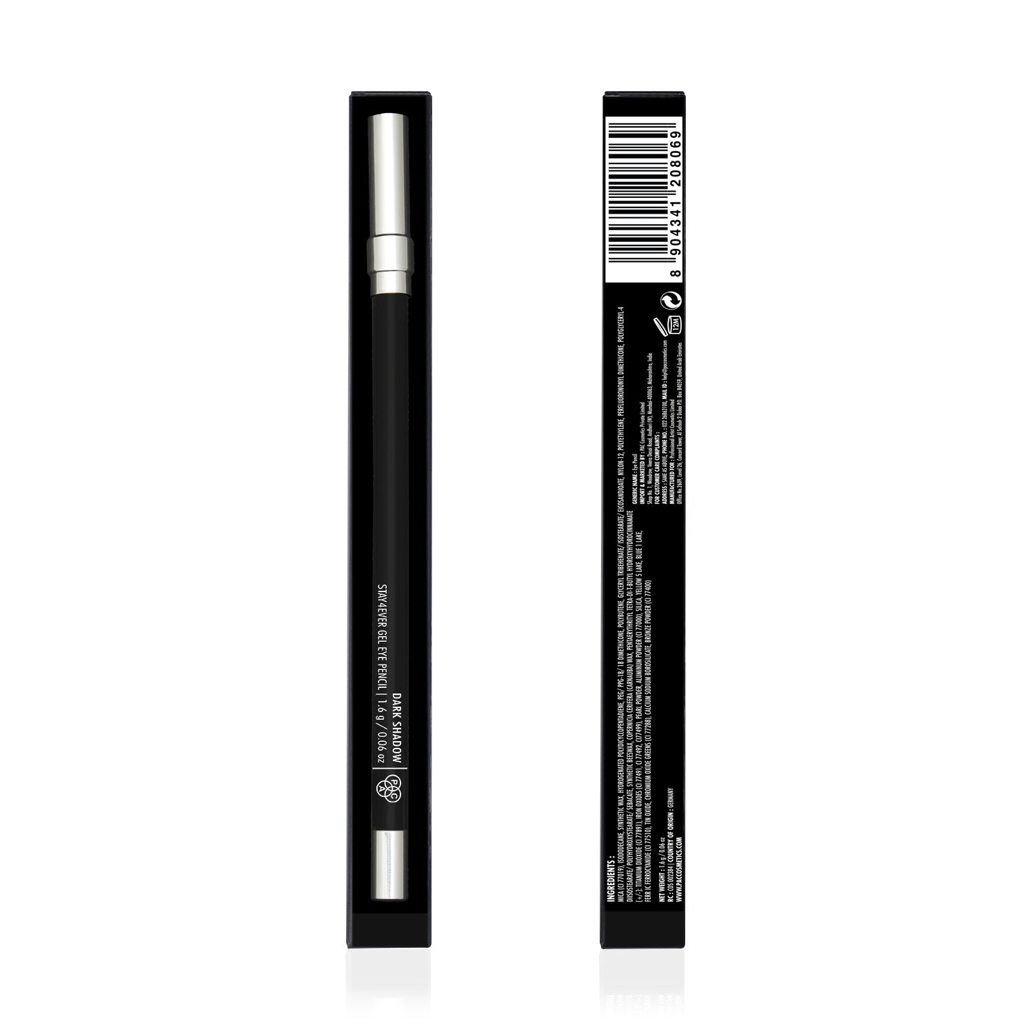 PAC Cosmetics Stay4Ever Gel Eye Pencil (1.6 gm) #Color_Dark Shadow