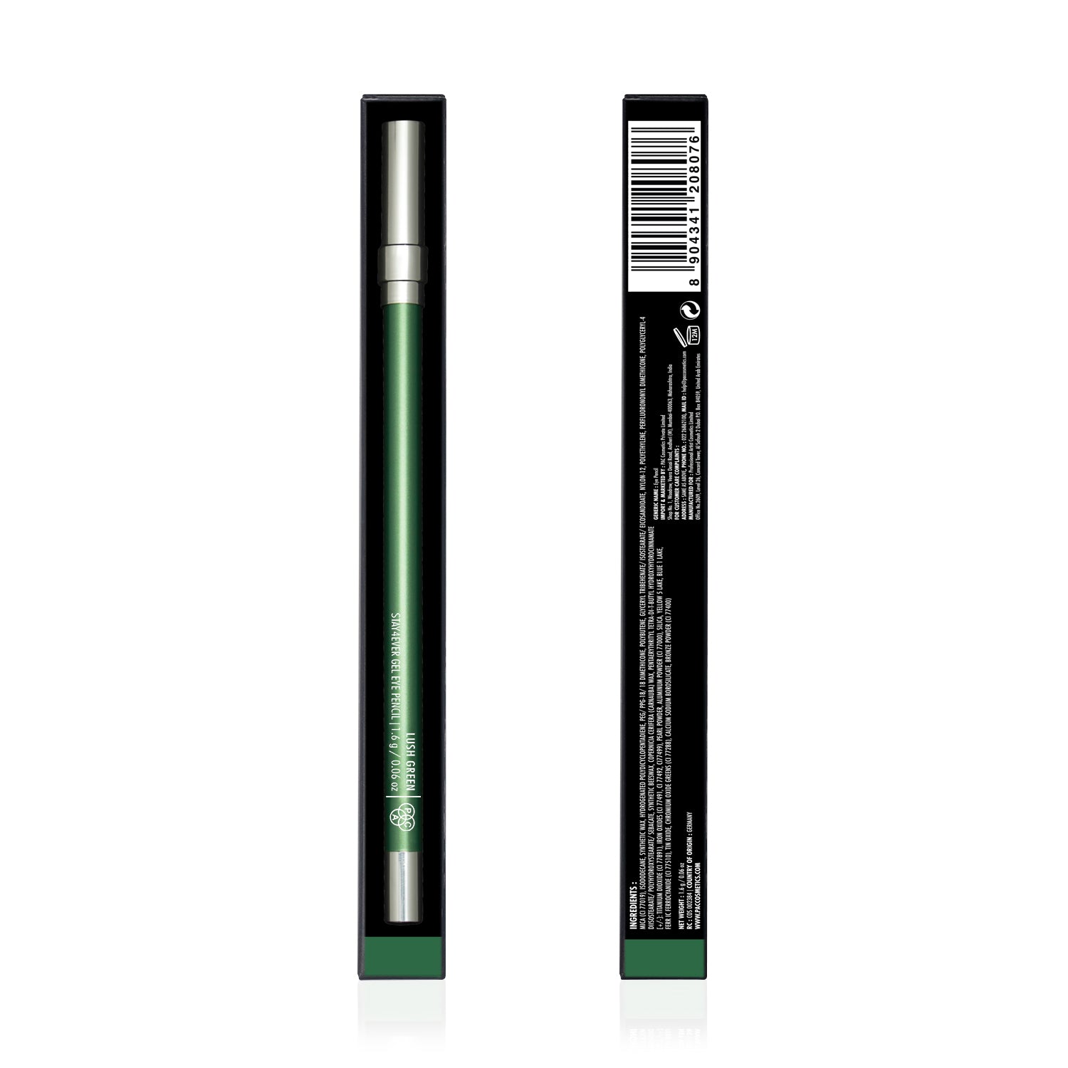 PAC Cosmetics Stay4Ever Gel Eye Pencil (1.6 gm) #Color_Lush Green