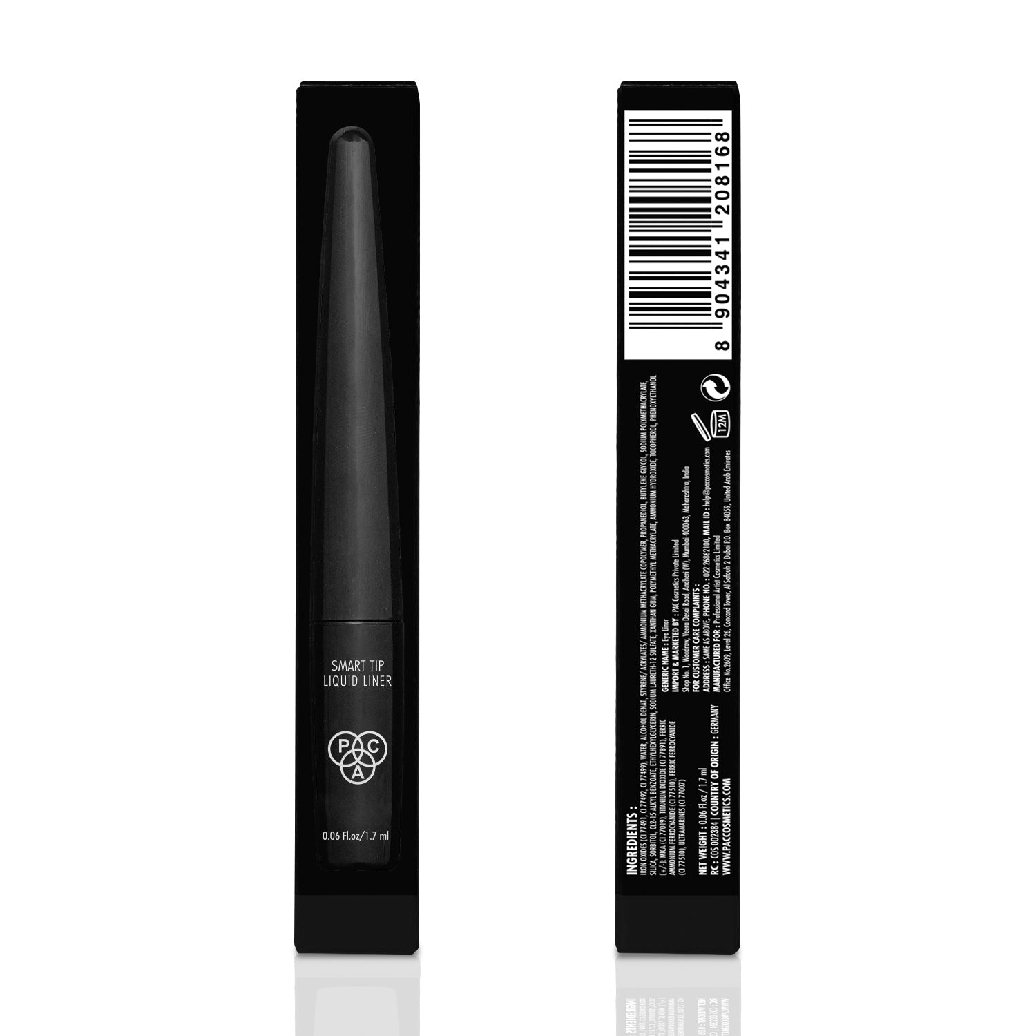 PAC Cosmetics Smart Tip Liquid Liner (1.7 ml) #Color_Black