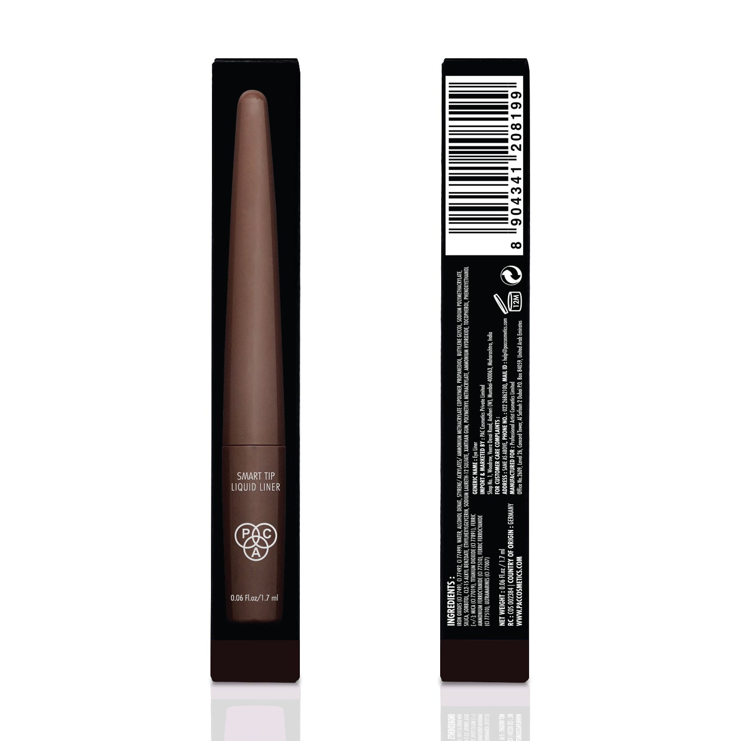 PAC Cosmetics Smart Tip Liquid Liner (1.7 ml) #Color_Brown Eyes