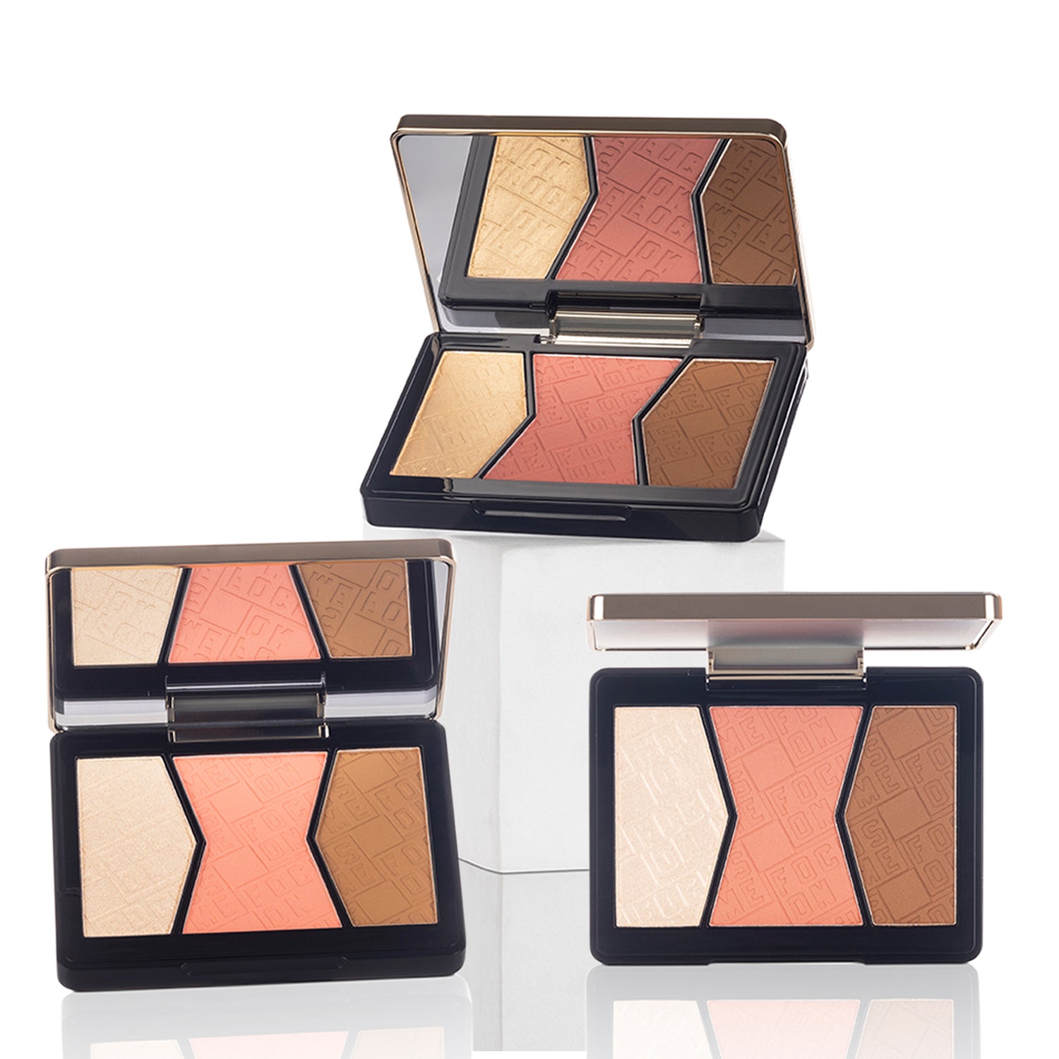 PAC Cosmetics Focus On Me Blush & Highlight X3 (14.5 gm) #Color_Dark