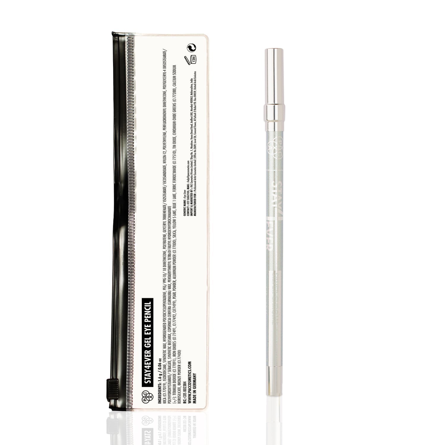 PAC Cosmetics Stay4Ever Gel Eye Pencil (1.6 gm) #Color_Silver Chrome