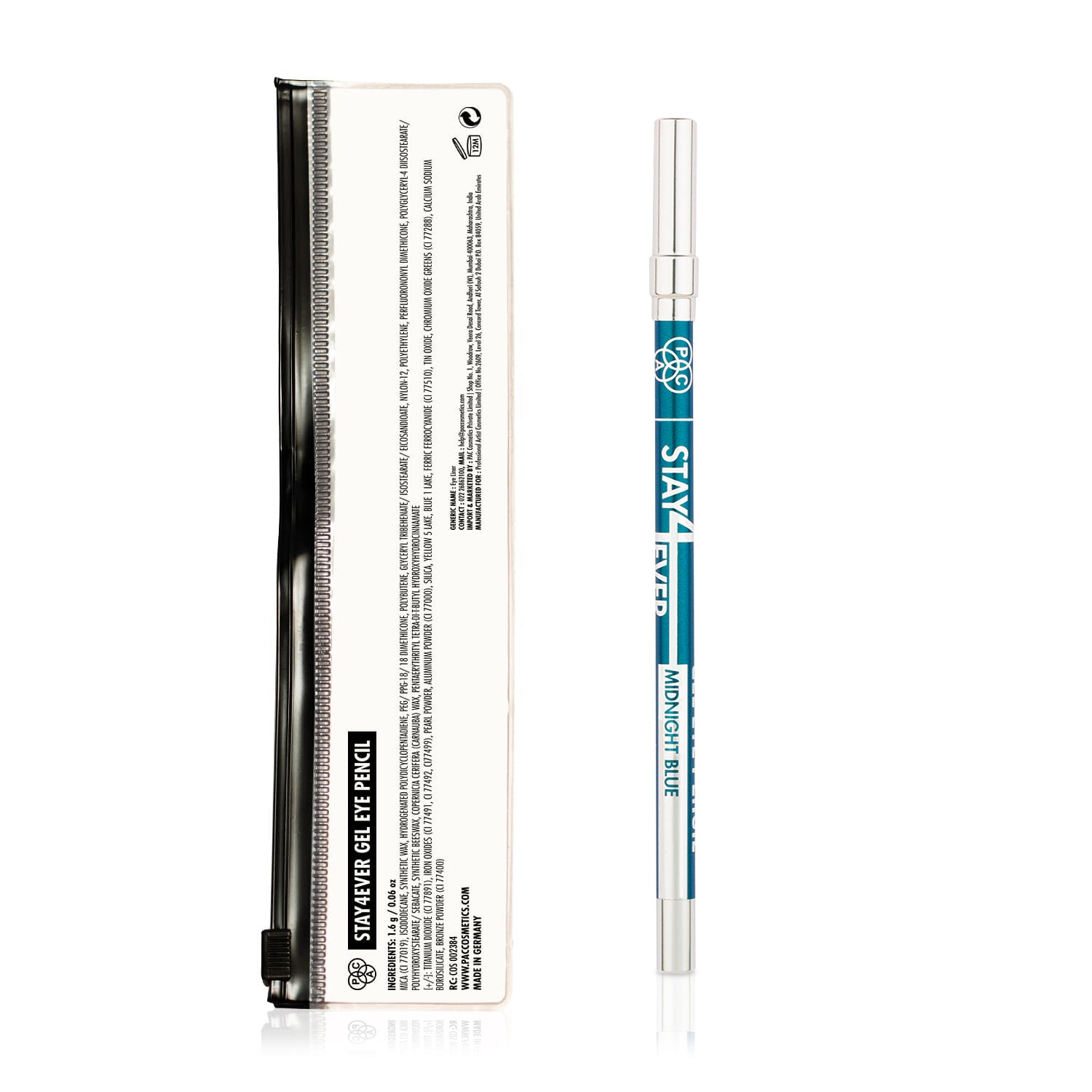 PAC Cosmetics Stay4Ever Gel Eye Pencil (1.6 gm) #Color_Midnight Blue