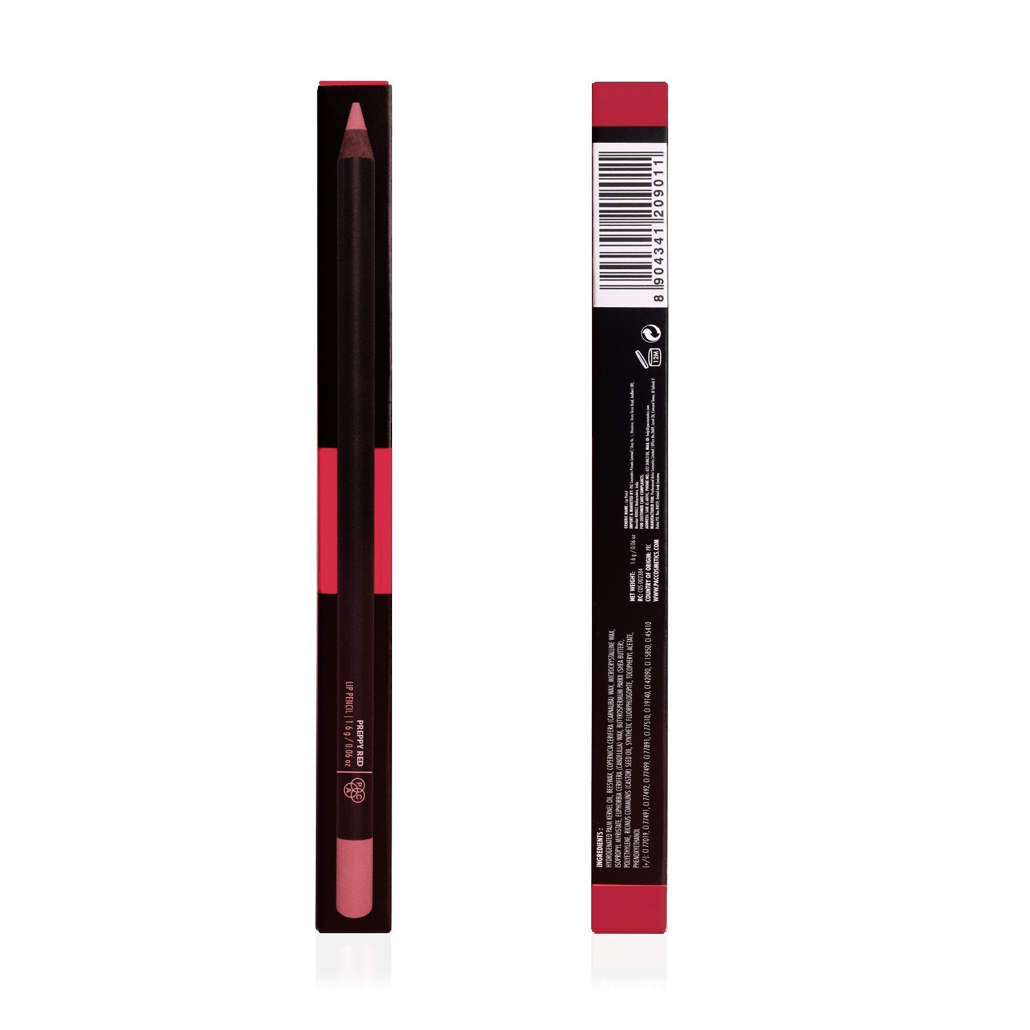 PAC Cosmetics Lip Pencil (1.6 gm) #Color_Preppy Red