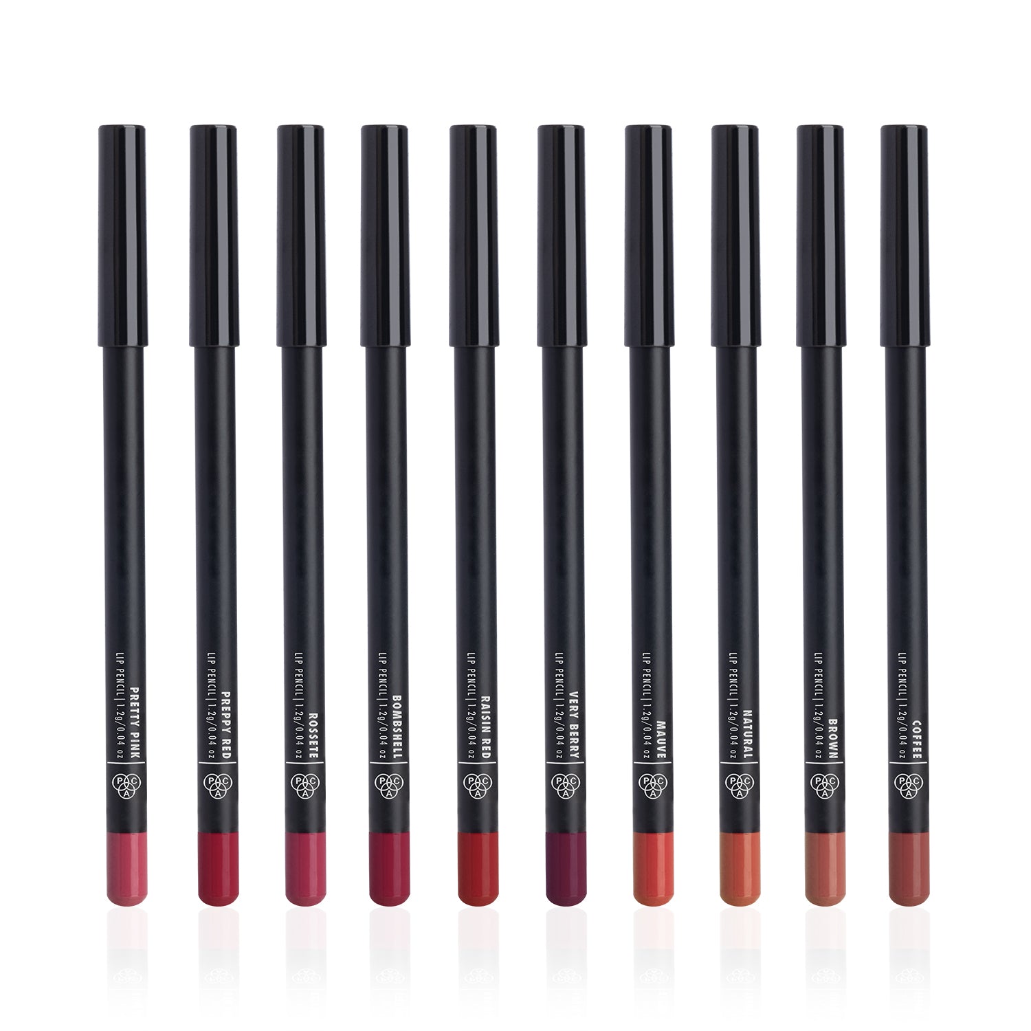 PAC Cosmetics Studio Lip Pencil Vault (Set of 10) (1.2 gm)