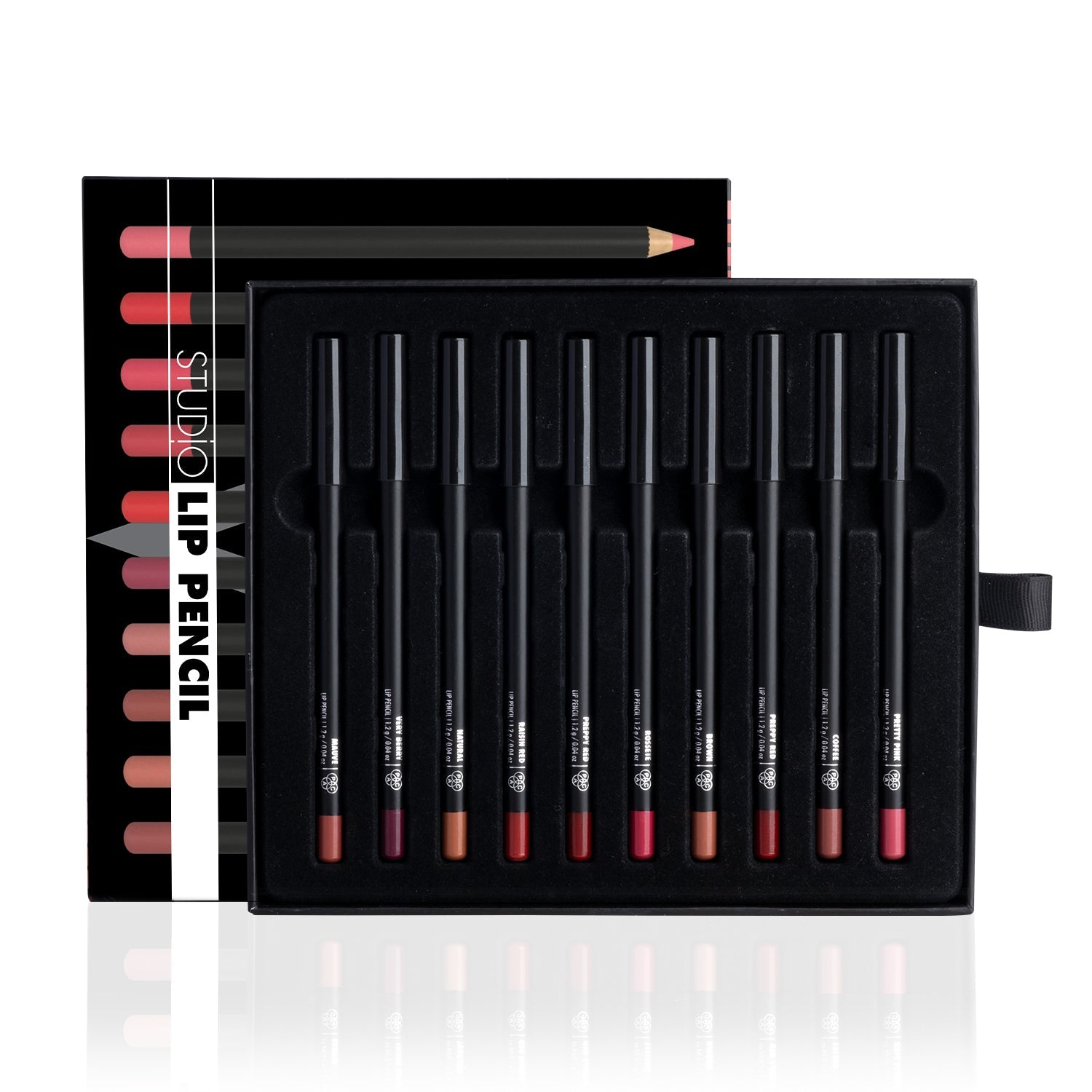 PAC Cosmetics Studio Lip Pencil Vault (Set of 10) (1.2 gm)