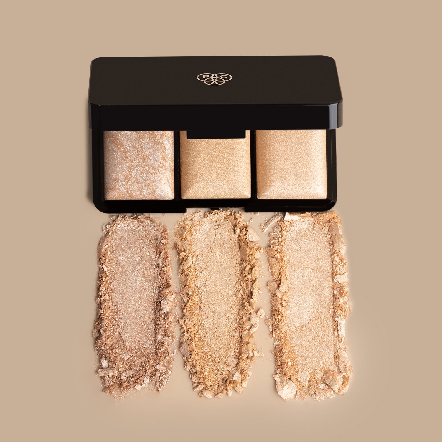PAC Cosmetics Trio Glow Highlighter X3 (4 gm) #Color_Gold