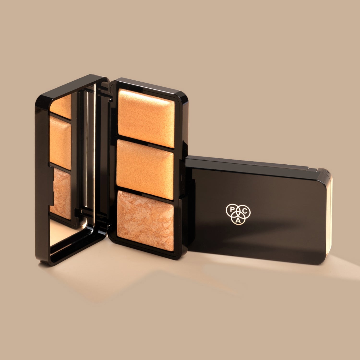 PAC Cosmetics Trio Glow Highlighter X3 (4 gm) #Color_Gold