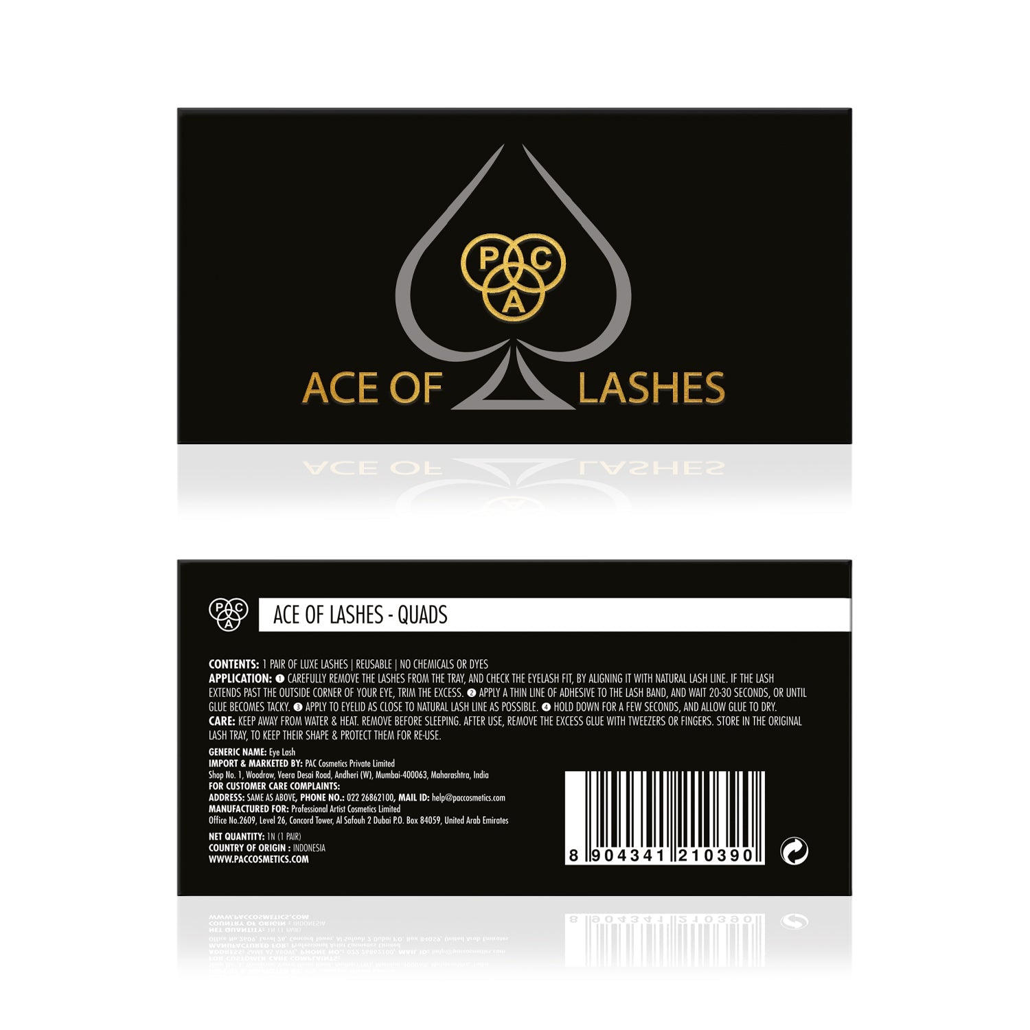 PAC Cosmetics Ace of Lashes (1 Pair) #Color_Quads
