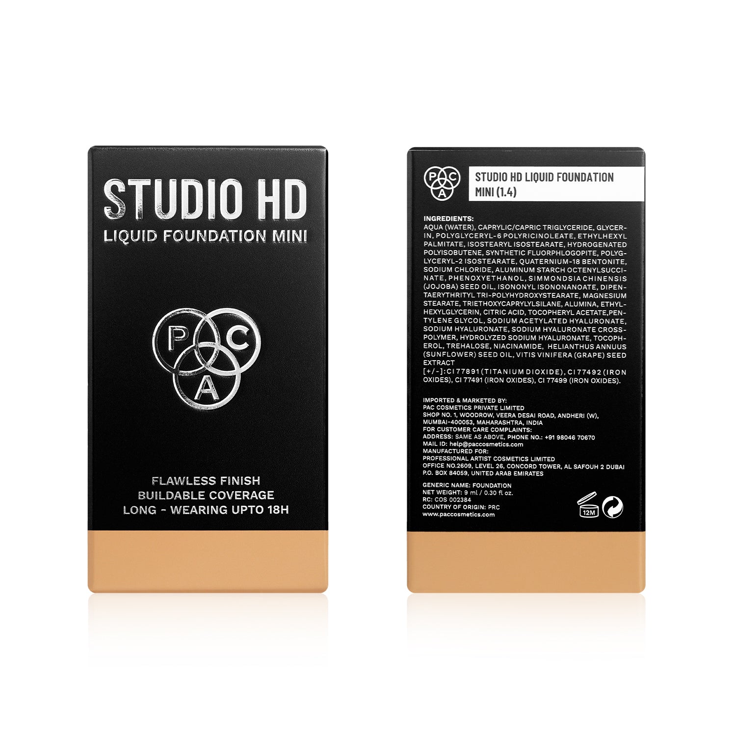 PAC Studio HD Liquid Foundation Mini #Color_1.4