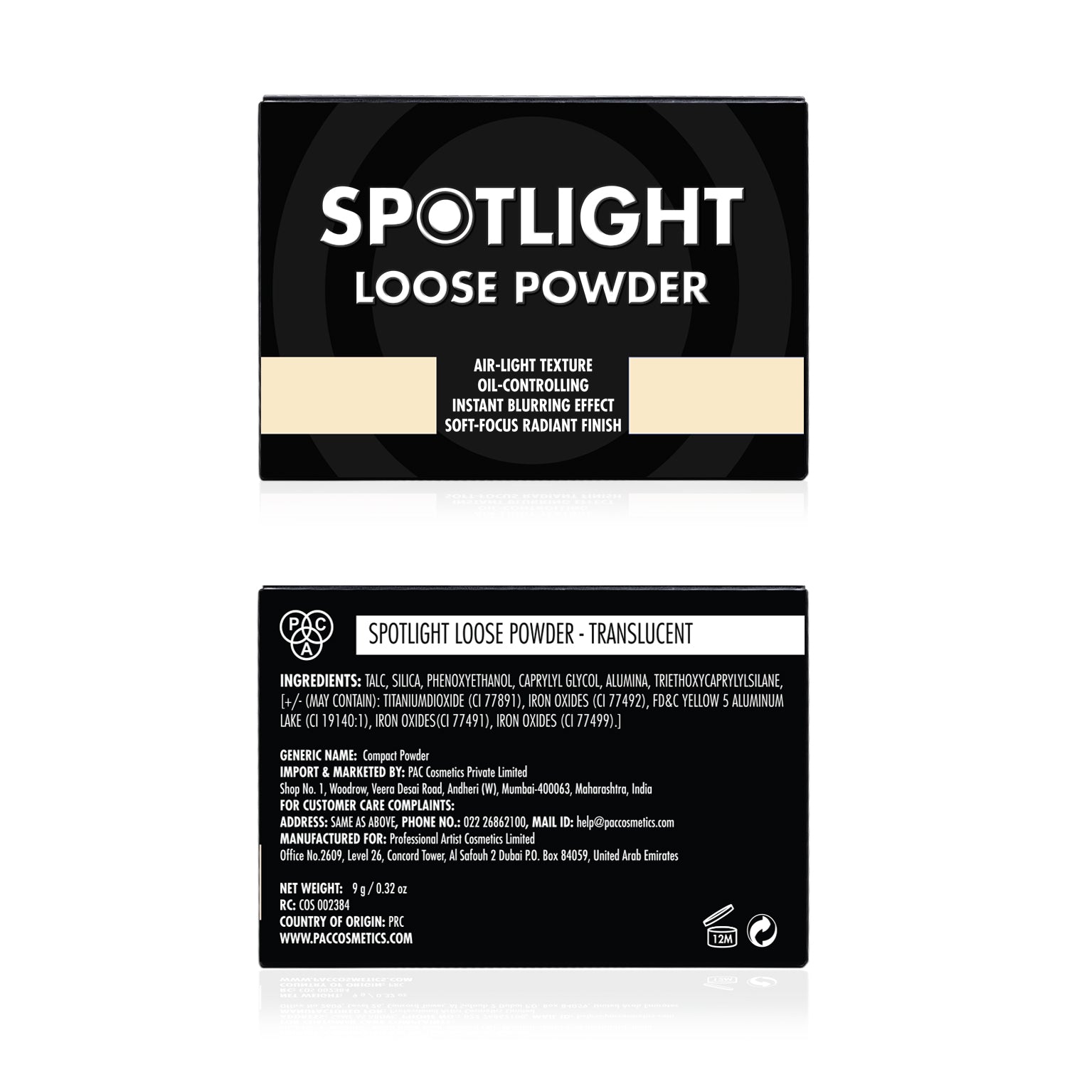 PAC Cosmetics Spotlight Loose Powder (9 gm) #Color_Translucent