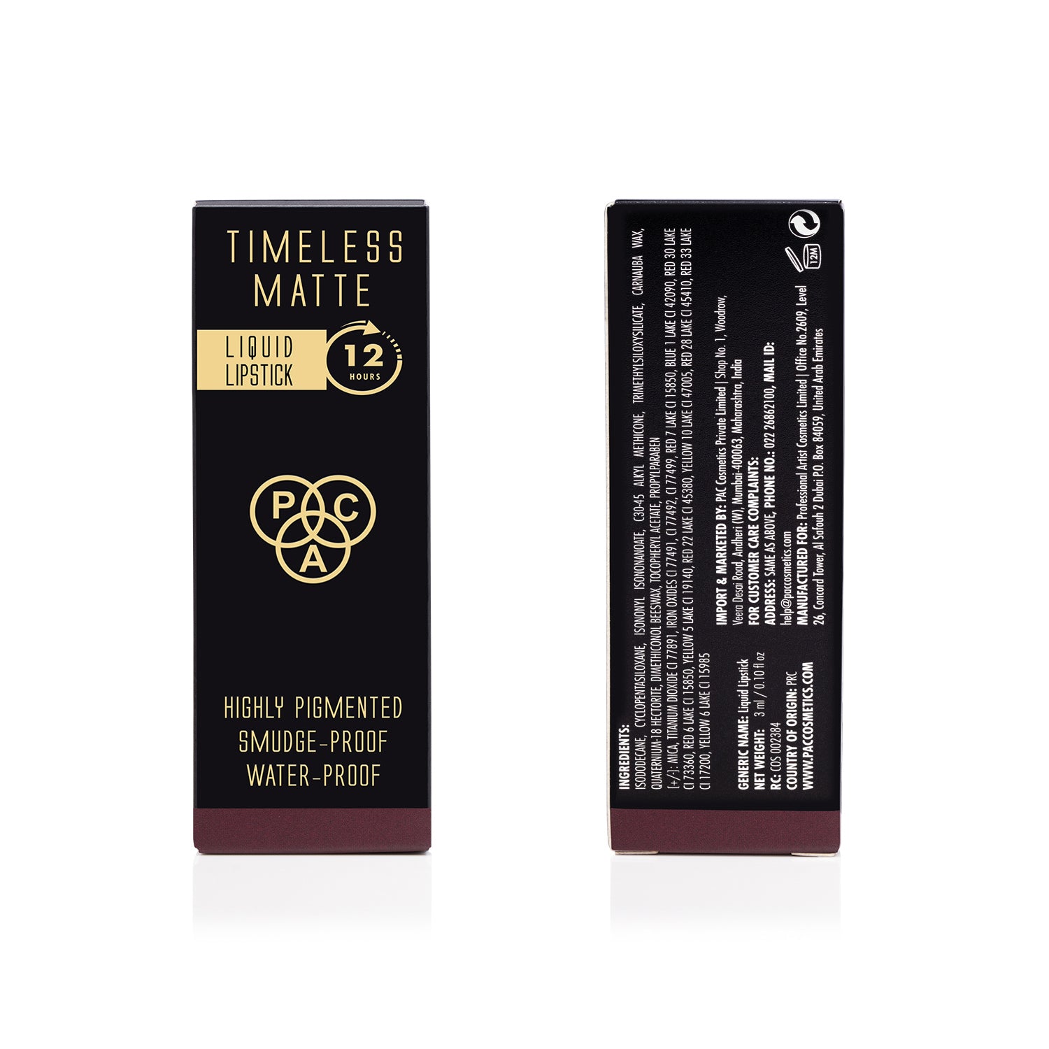 PAC Cosmetics Timeless Matte #Size_3 ml+#Color_Broken Heart