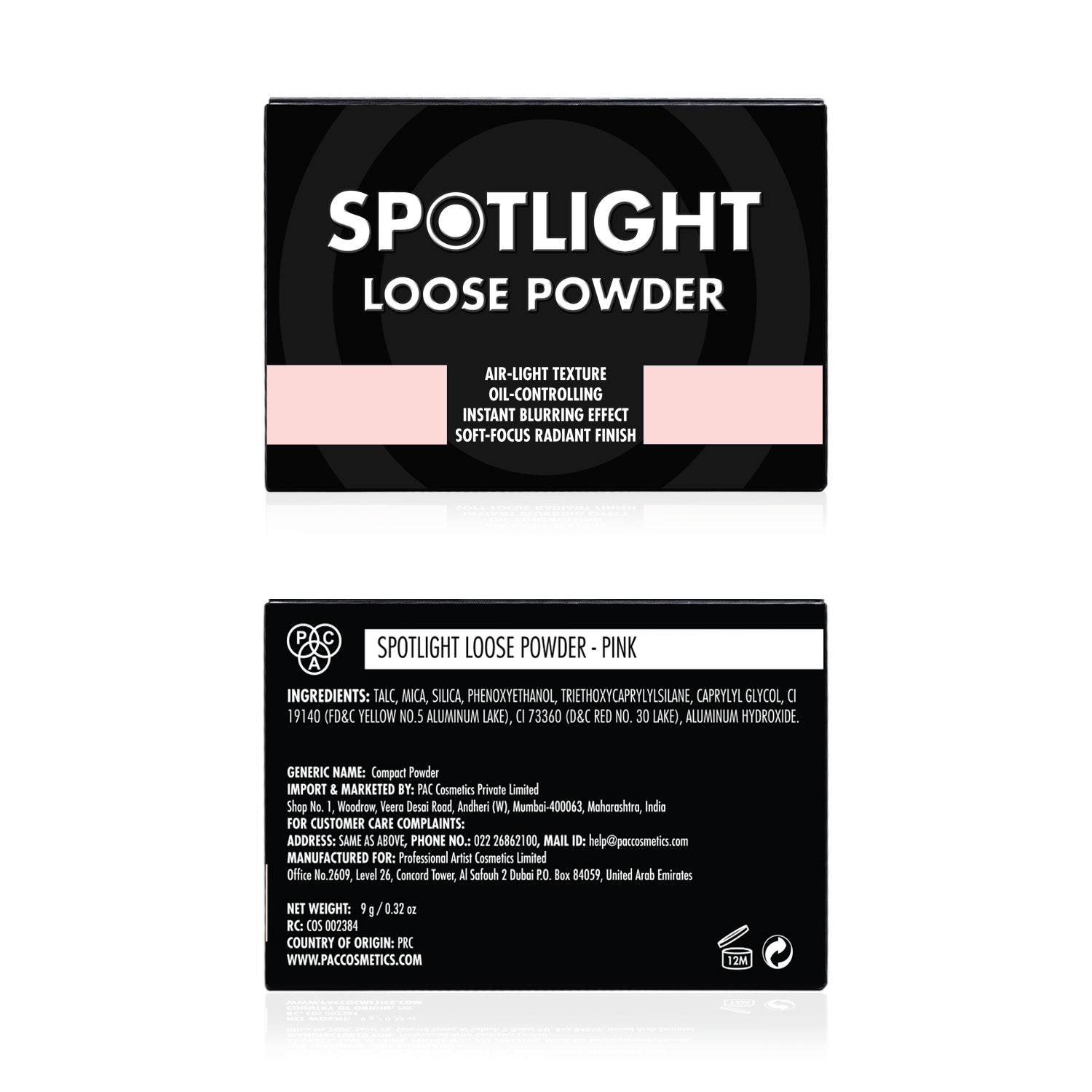 PAC Cosmetics Spotlight Loose Powder (9 gm) #Color_Pink