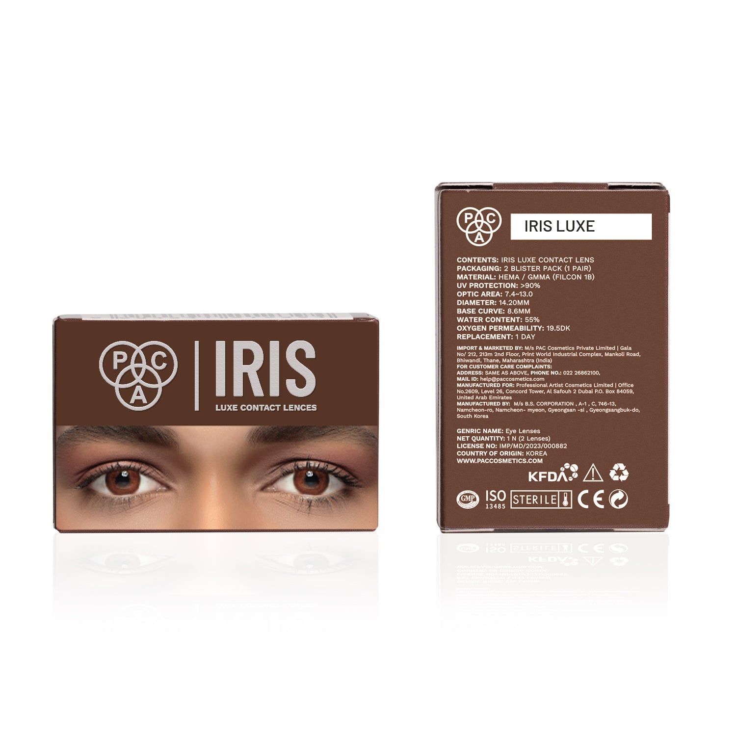 PAC Cosmetics IRIS LUXE Daily Lenses (1 Pair) #Color_Amber