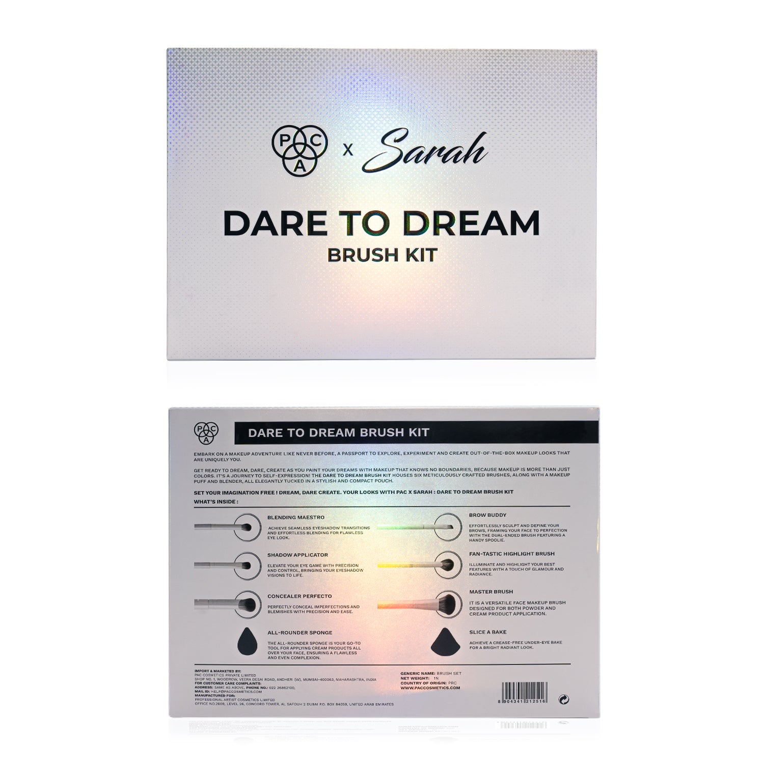 PAC X Sarah Dare to Dream Brush Kit