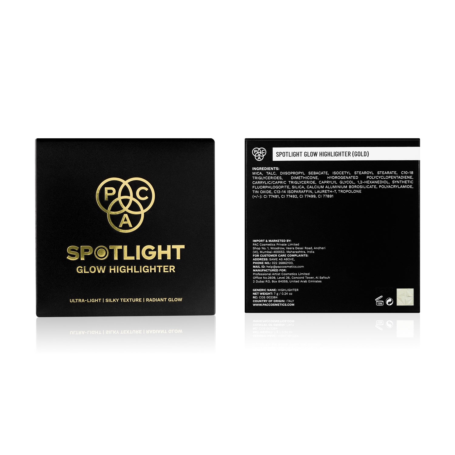 PAC Spotlight Glow Highlighter #Color_Gold