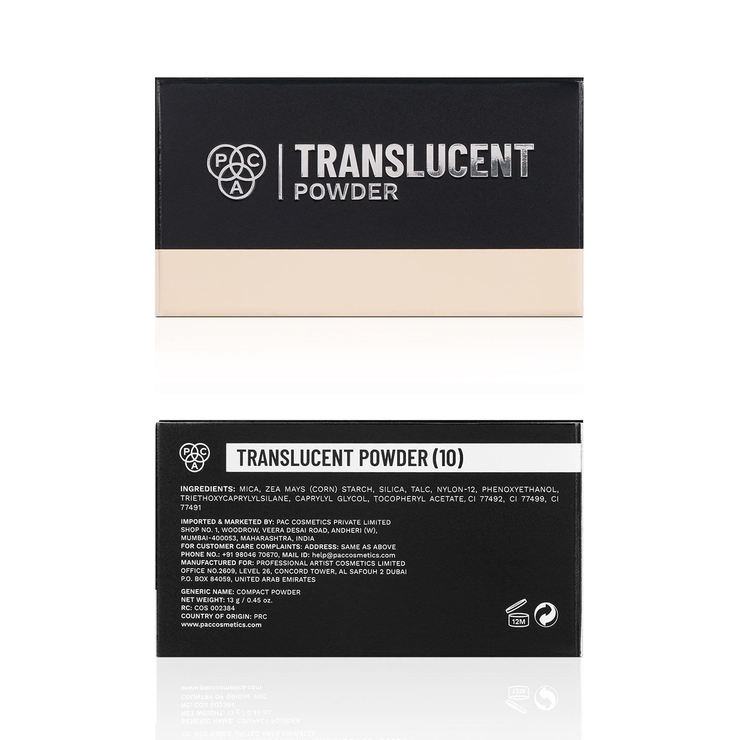 PAC Cosmetics Translucent Powder #Size_13 gm+#Color_10