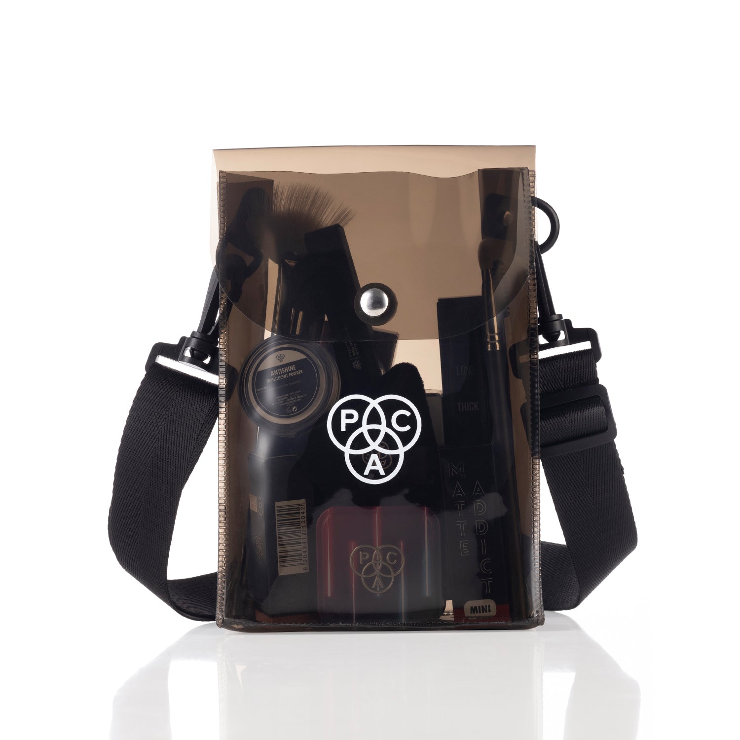 PAC Mini Transparent Makeup Sling Bag  #Color_Black