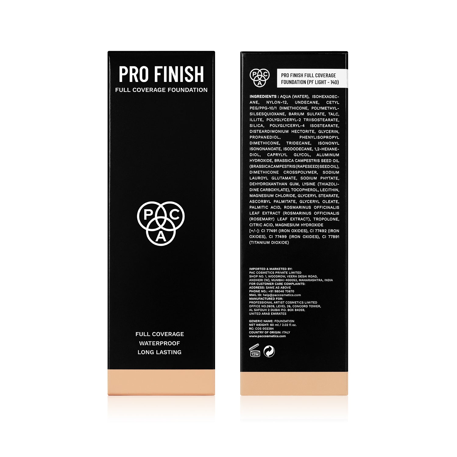 PAC Pro Finish Full Coverage Foundation #Color_PF Light - 140