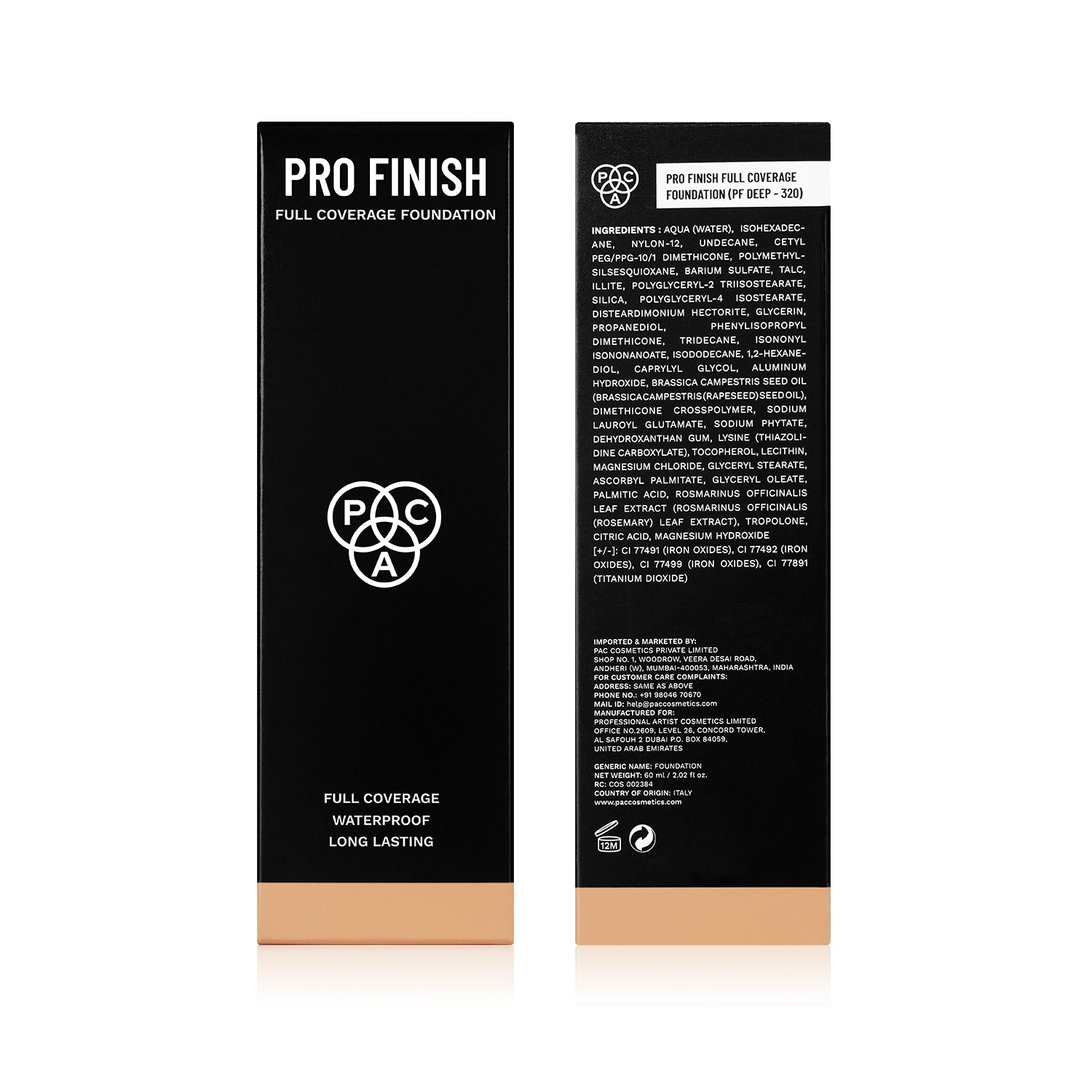 PAC Pro Finish Full Coverage Foundation #Color_PF Deep - 320